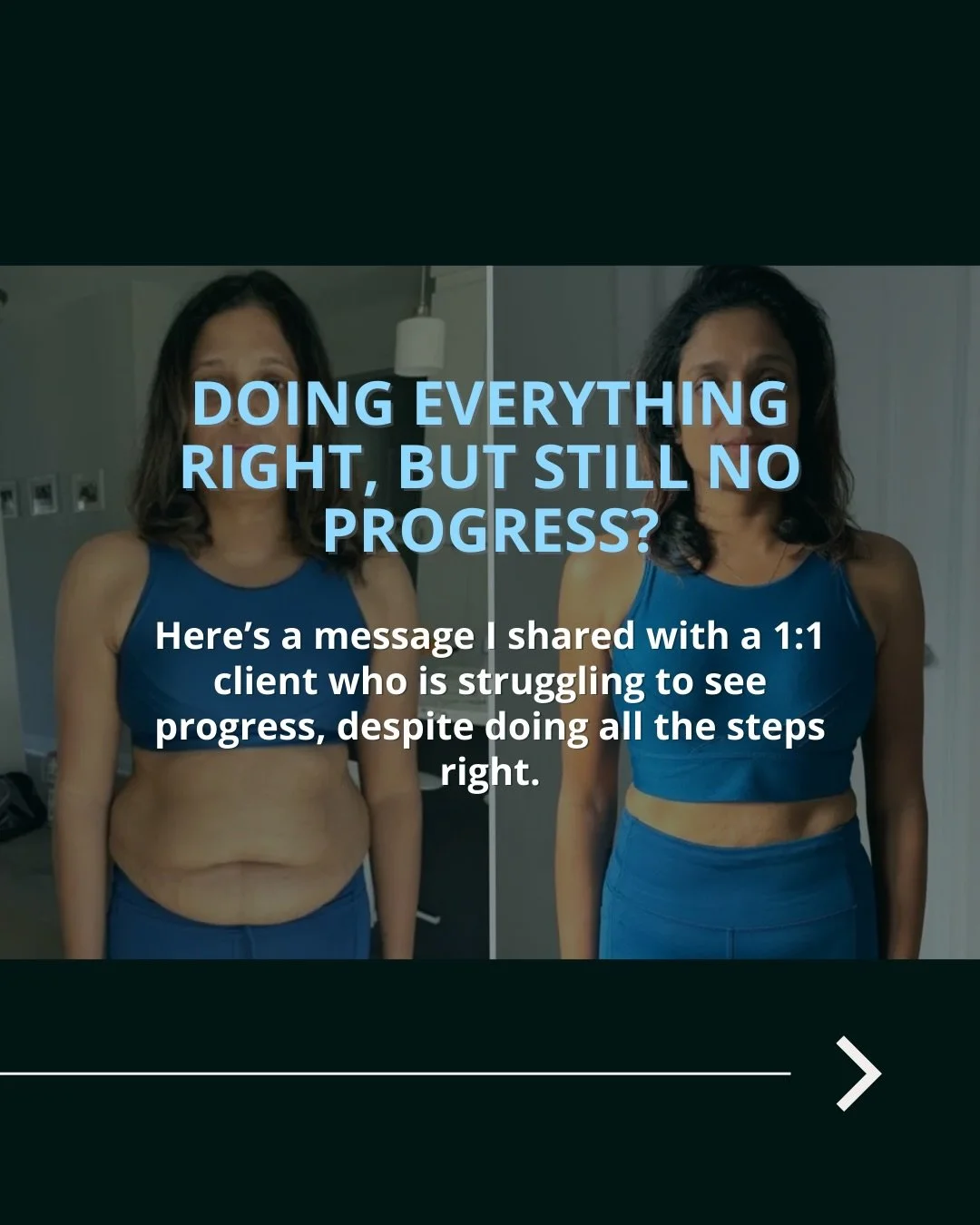 If the scale feels stuck, it doesn&rsquo;t mean your body isn&rsquo;t changing.

Women in their 40s often need more precision, not more restriction, and with the right strategy, the body responds beautifully.

This is exactly how I coach my clients t