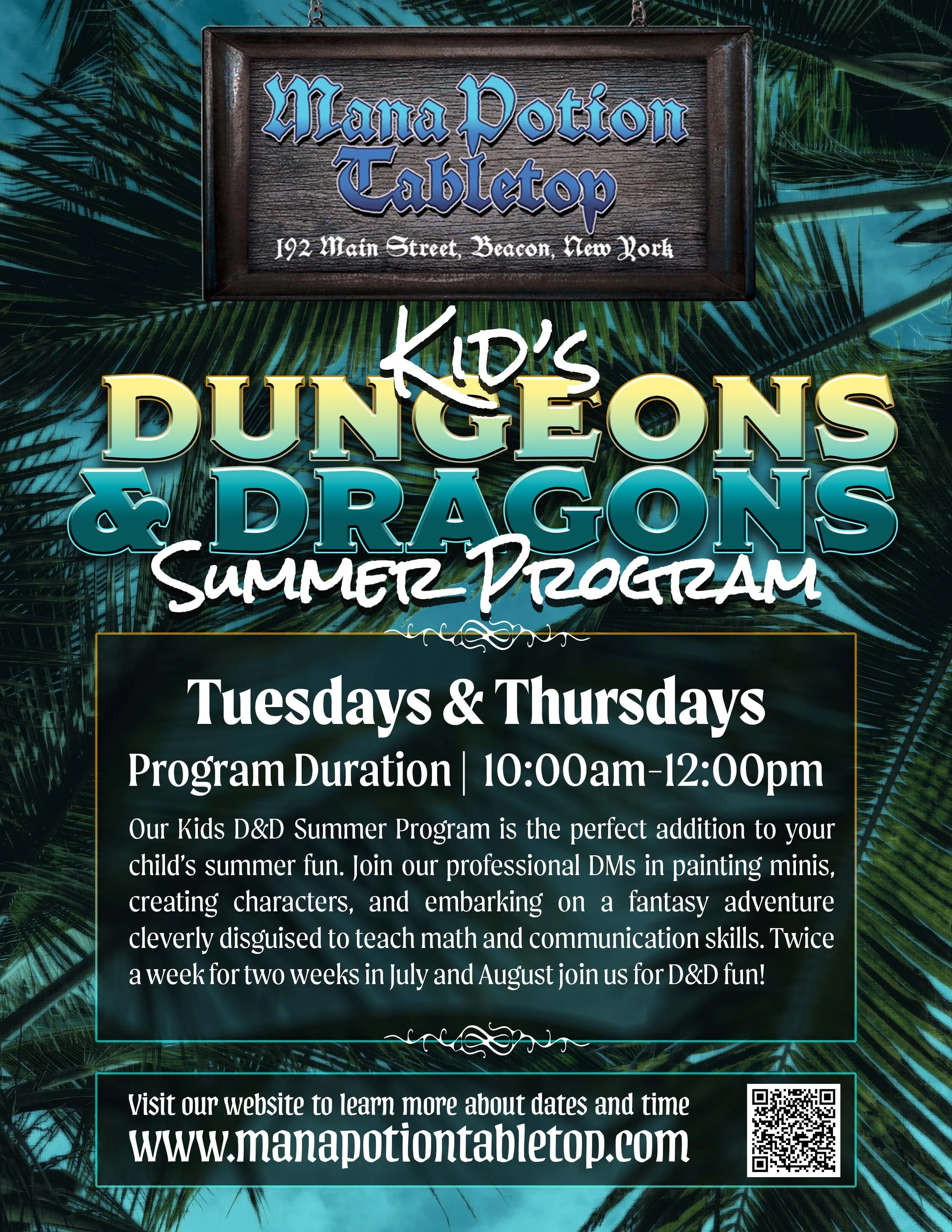 Kids D&D Summer Program (Morning, July 21st - July 31st)