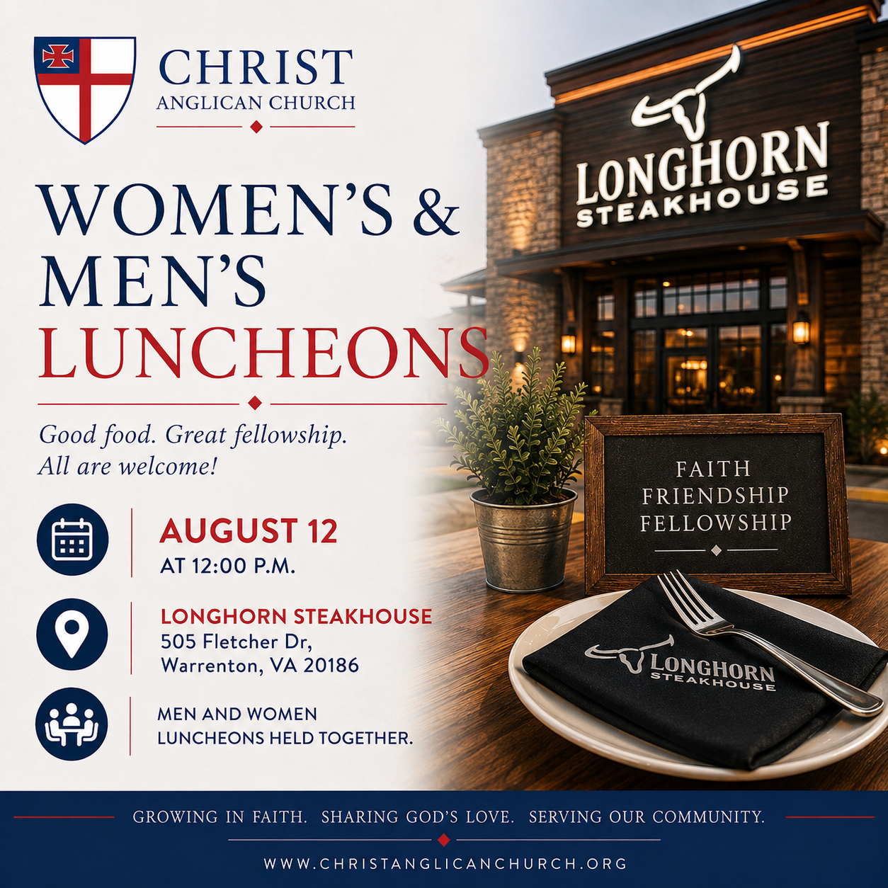 Women’s & Men’s luncheons