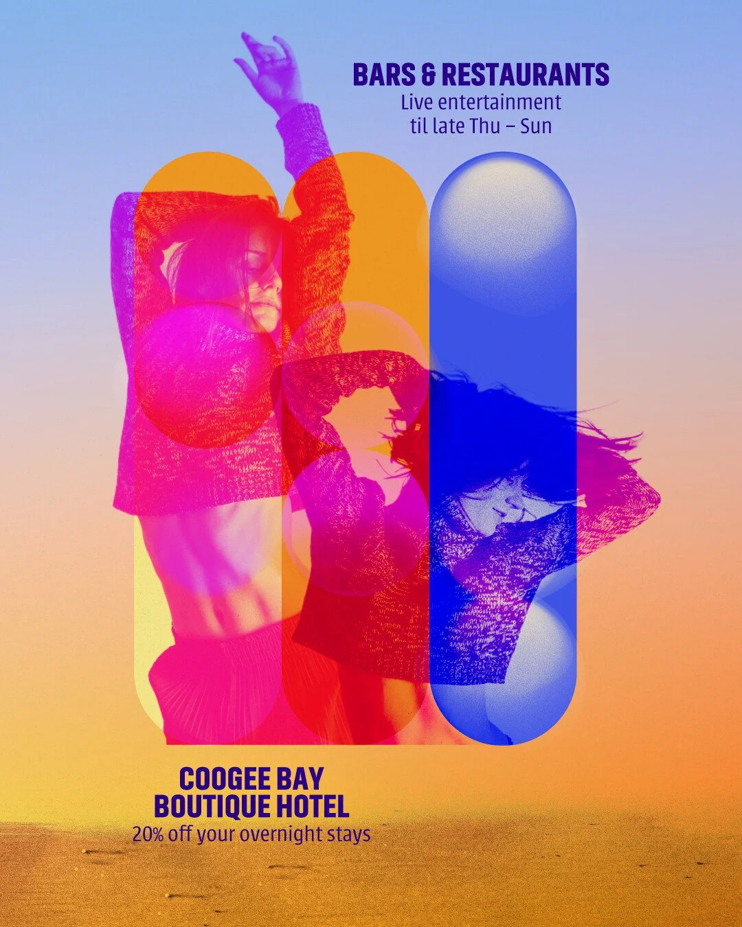 Why leave the Bay?

🎶 Live entertainment Thur-Sun
🥓 Beach Bar brekkie
🪩 Late nights in Arden Lounge
🛌 20% off stays at Coogee Bay Boutique Hotel
🍾 Take-home favourites from The Barrel

Eat. Sip. Stay. Repeat.