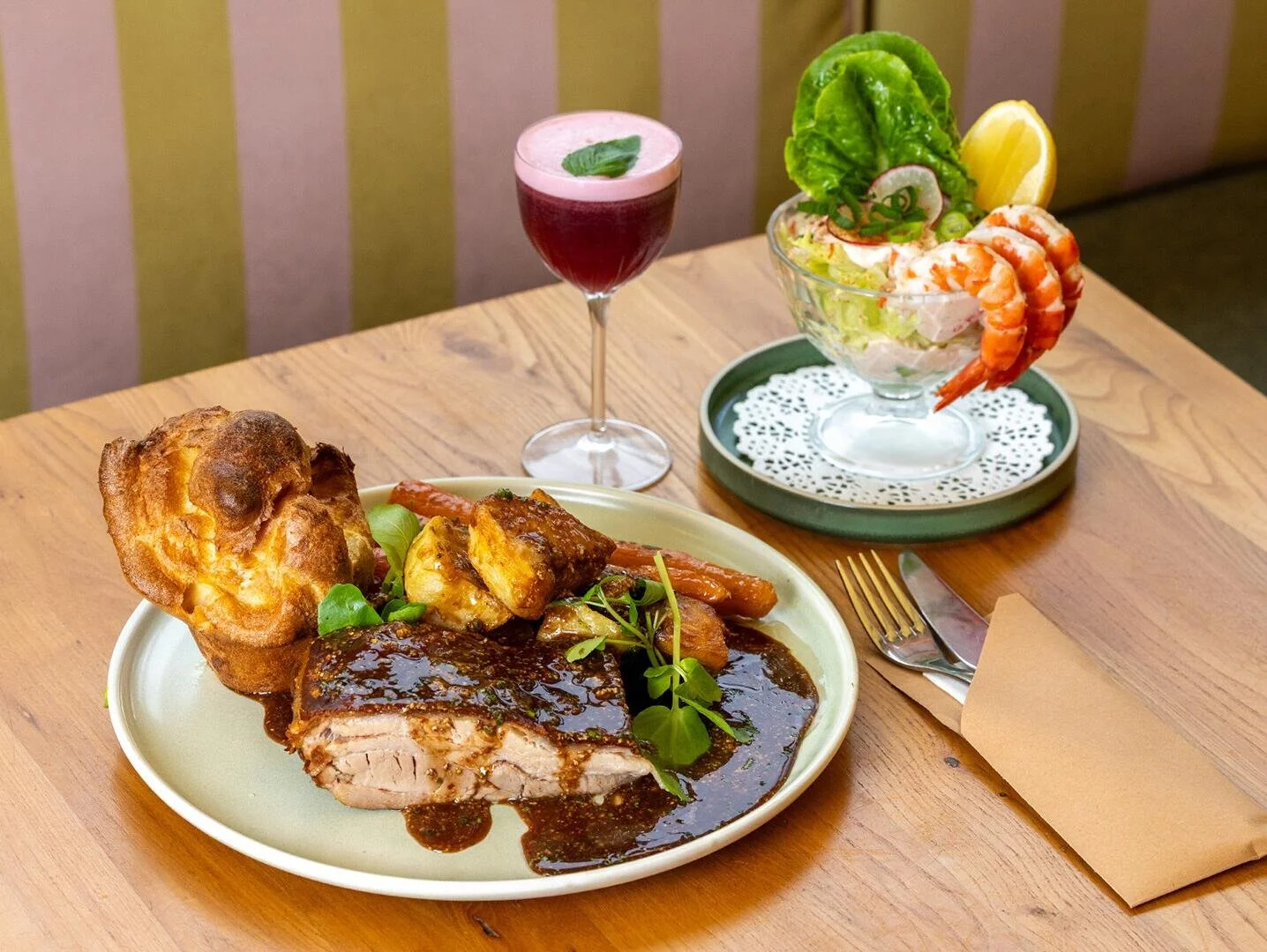 Sunday Roasts are here 🍽️✨

Launching this Easter Sunday at The Bay - your new weekend ritual starts now.
 
Think prawn cocktails, hot cross bun sangas (Easter Special only), mini Yorkshire puds and all the good stuff, plus proper roasts of pork bel