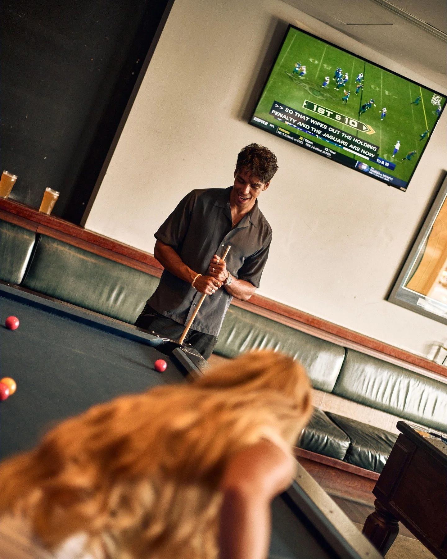Wednesday nights = pool comps at Sports Bar from 6:30pm. $6 entry + a schooner, with prizes up for grabs. Rack &lsquo;em up 🎱