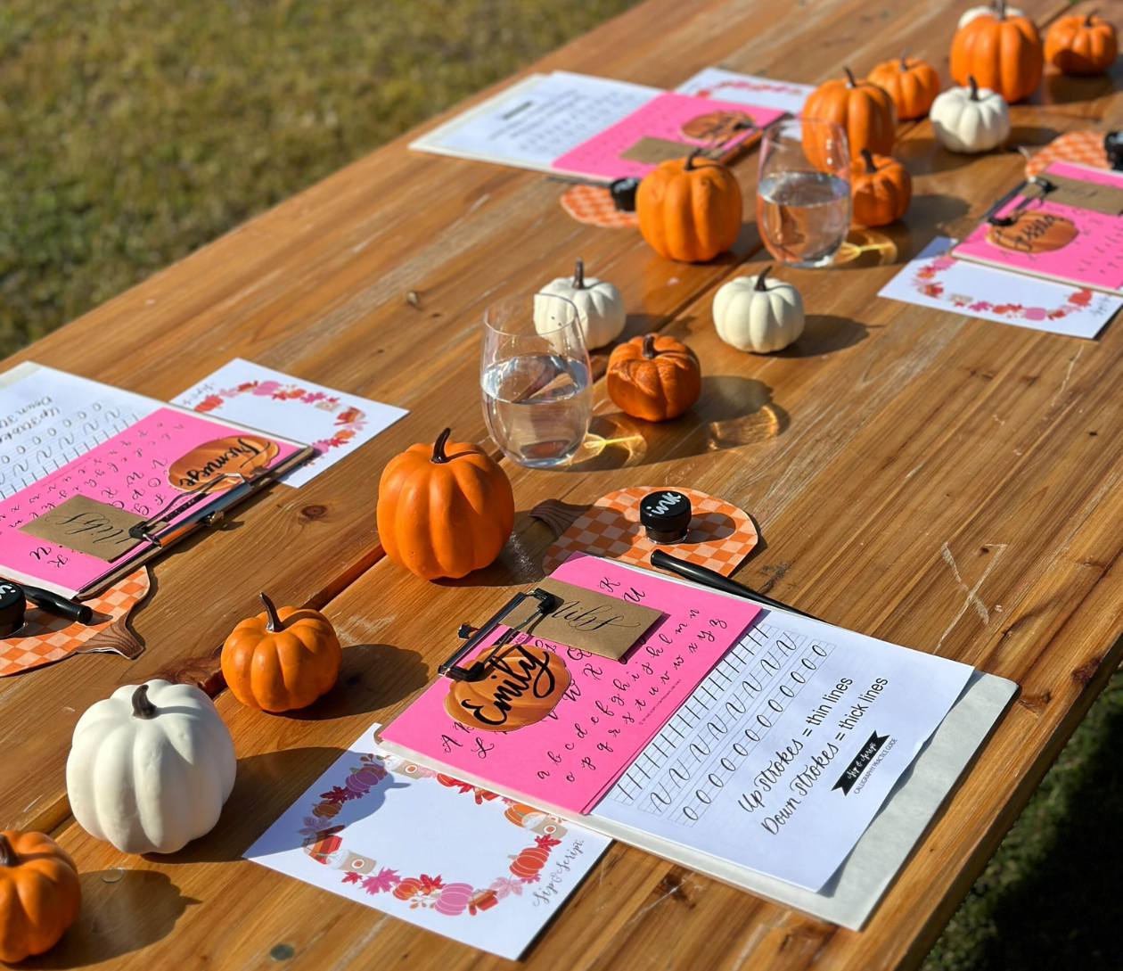 Modern Calligraphy & Pumpkin Lettering for Beginners at Tilted Barn Brewery