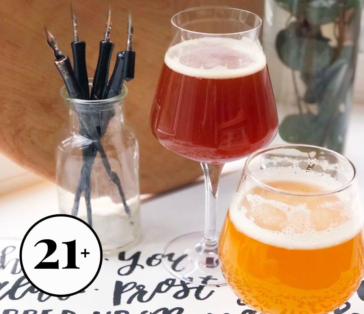 Modern Calligraphy for Beginners at Long Live Beerworks
