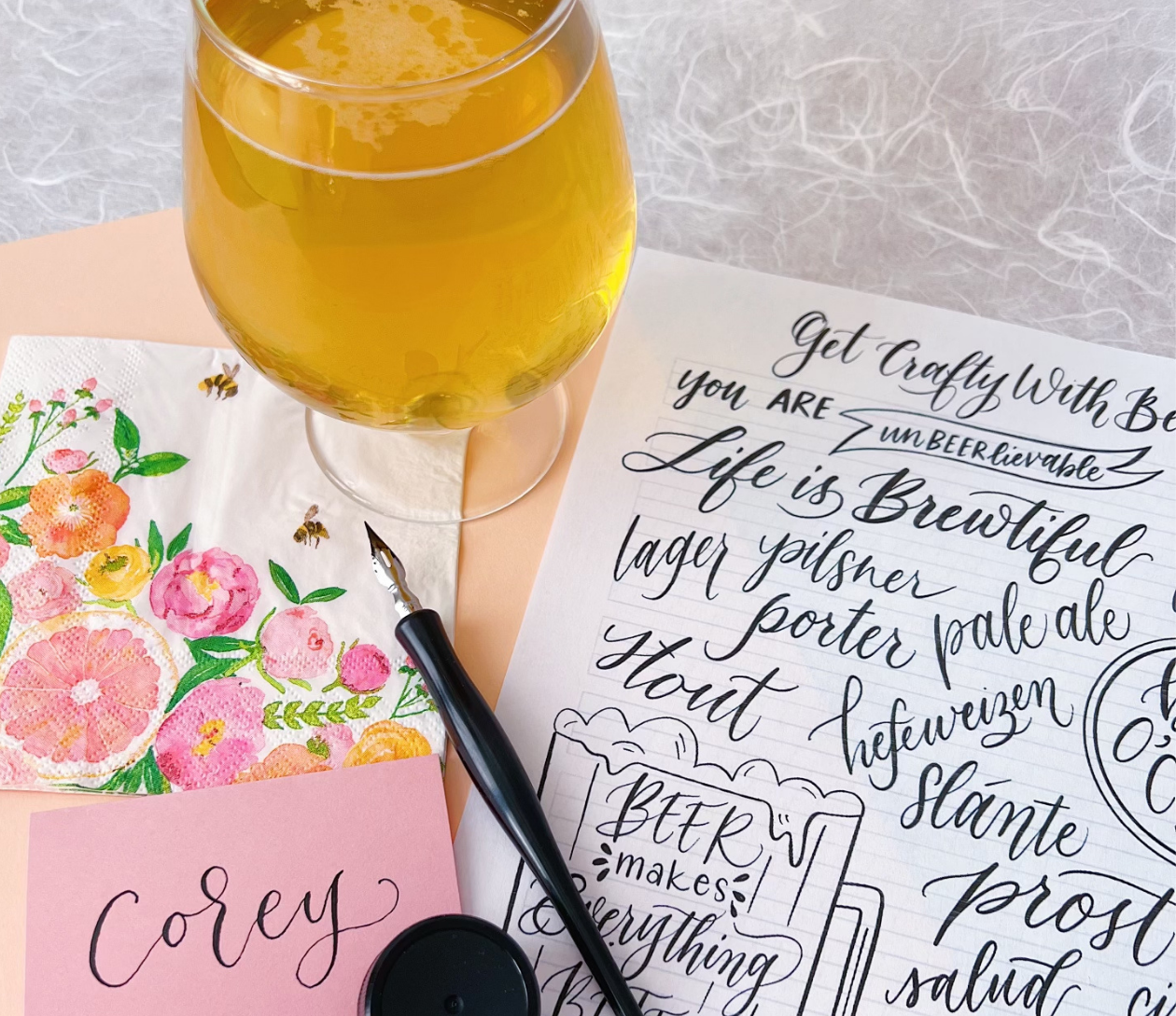 Modern Calligraphy for Beginners at Uncommon Pair Brewing