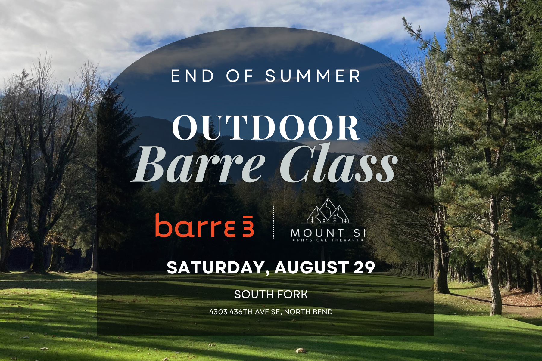 End of Summer Outdoor Barre Class with Barre3