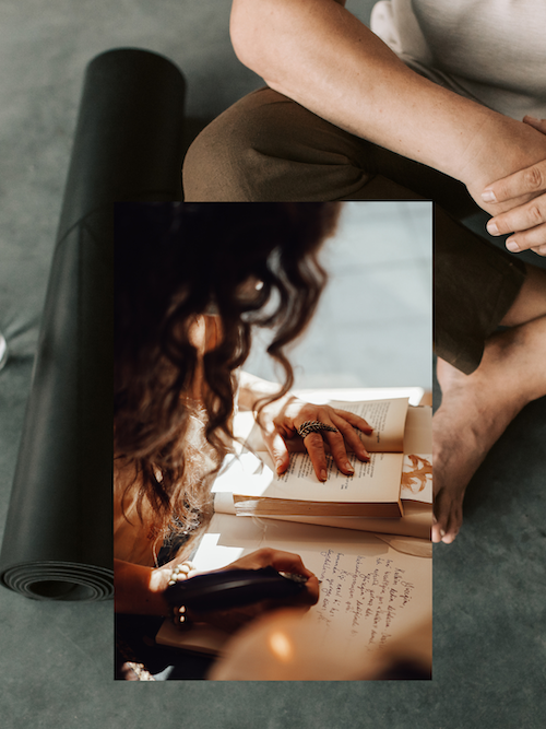 Yoga practice and journaling