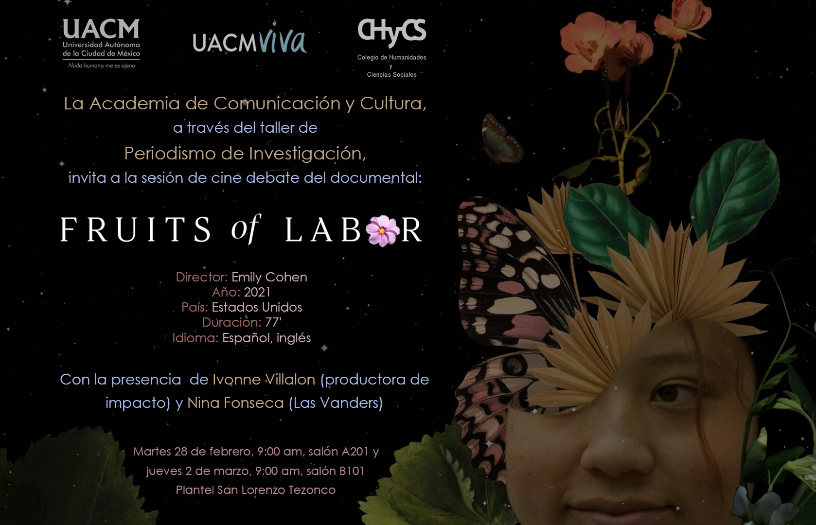 Proyección en la UACM Iztapalapa