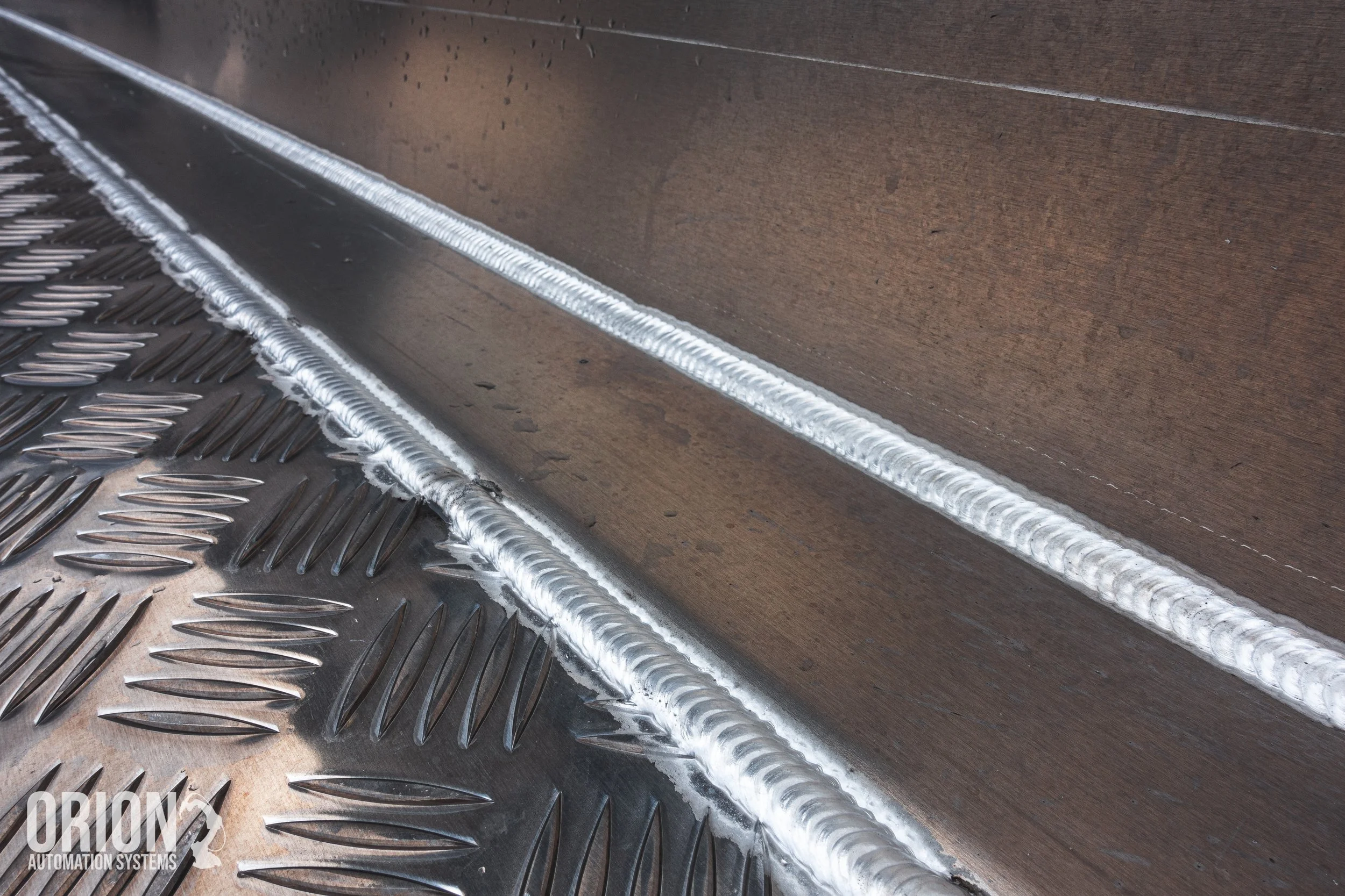 Long aluminium MIG welding