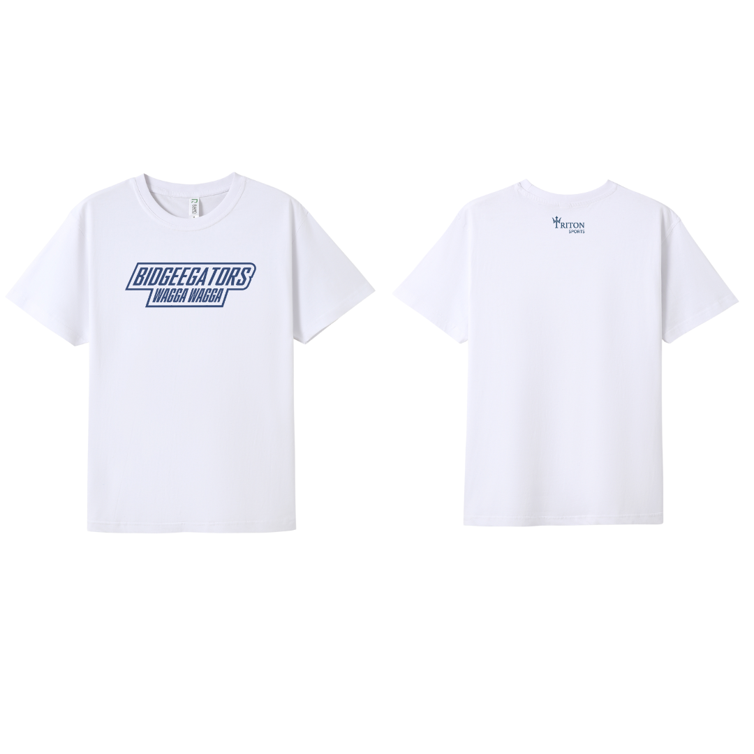 Wagga Wagga Bidgeegators Cotton T-Shirt - White