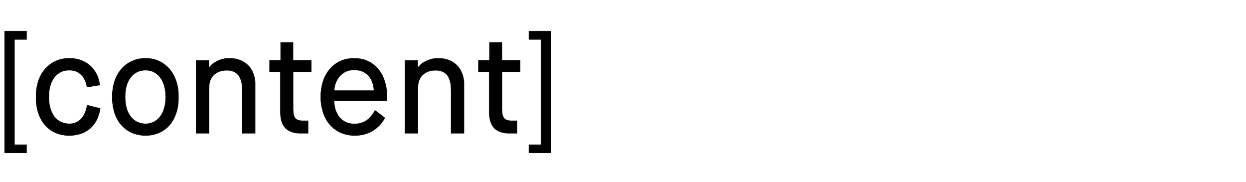 Das Bild zeigt den Text '[content]' in Schwarz auf transparentem Hintergrund.