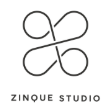 Zinque Studio logo with stylized infinity symbol and text