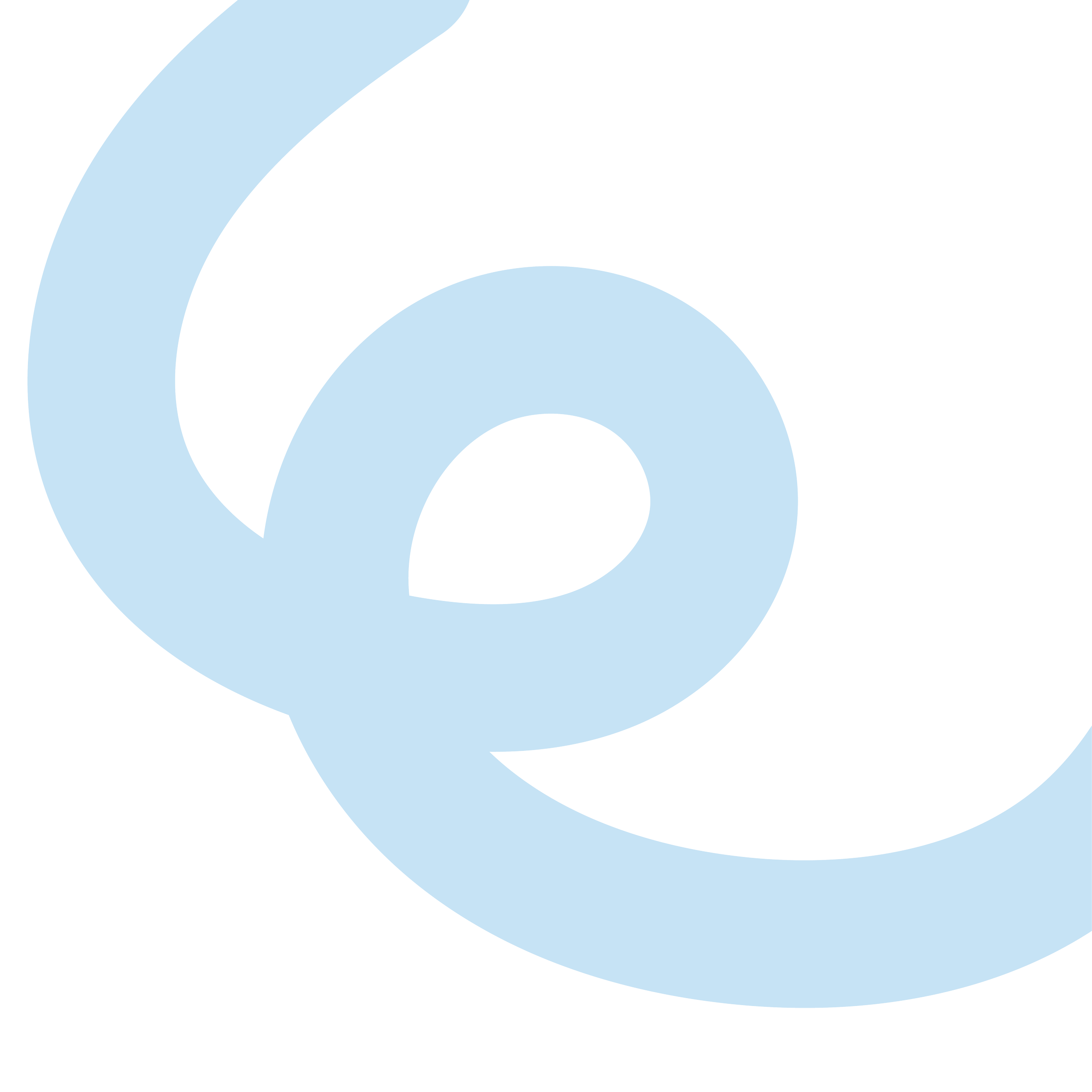 Light blue stylized lowercase letter 'e' on a black background.