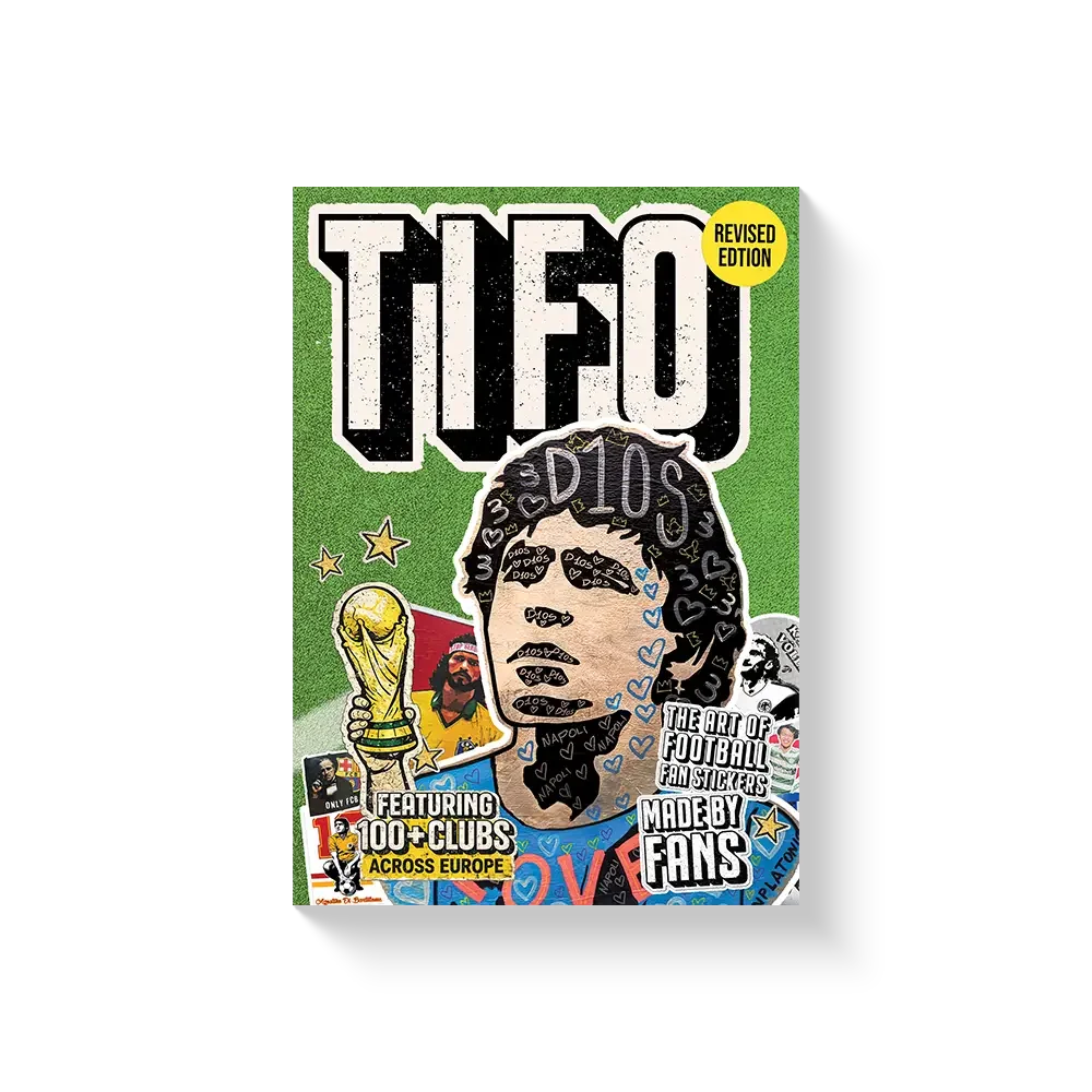  Tifo: The Art of Football Fan Stickers 
Publisher: Soi Books
Years: 2026 (Second Edition)
Role: Concept, Commissioning, Photography, Design, and Production
Extent: 248 pages, 14.8 × 21 cm
Description: Conceived and produced in-house, Tifo explores g