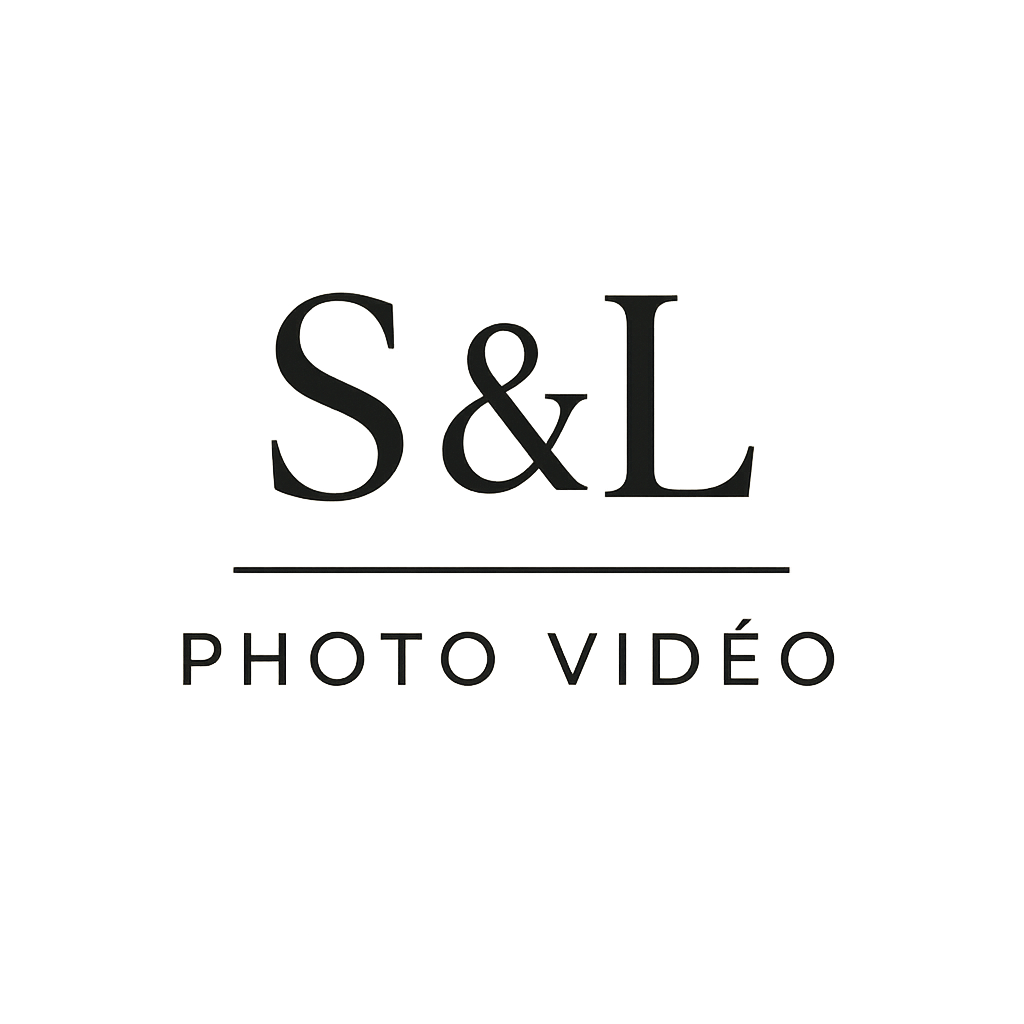 Logo for S&L Photo Video featuring a stylized camera, the text 'S&L' in large font, with 'Photo Video' underneath, all in black and gold colors.