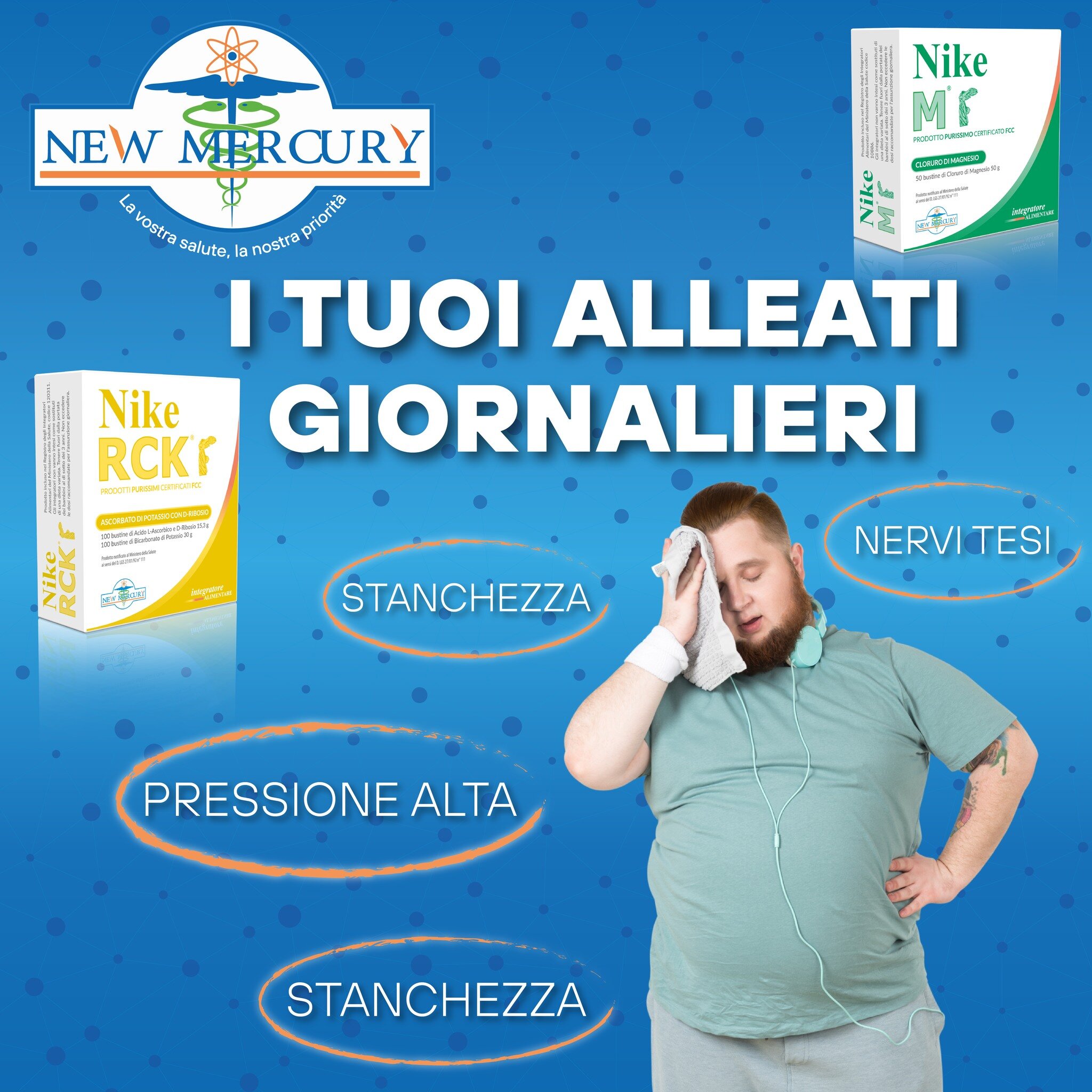 Alcuni sintomi che non sapevi di poter combattere con Nike RCK e Magnesio? 

🥵pressione alta,
💔disturbi cardiocircolatori,
😖nervi tesi e umore nero,
🤬aggressivit&agrave; eccessiva,
😴problemi legati al sonno,
🥱stanchezza eccessiva.
.
.
.
#newmer