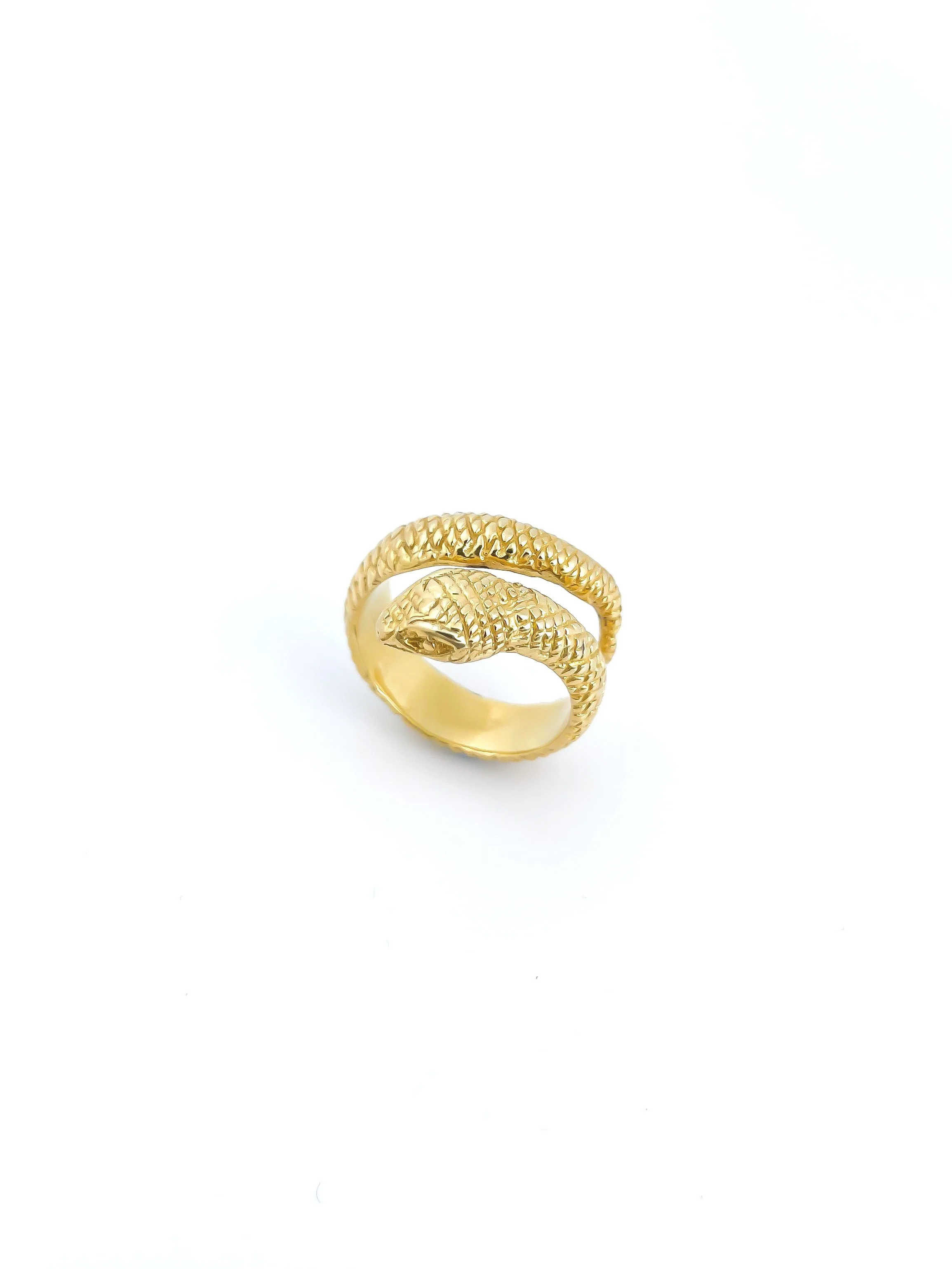 Anel cobra - Dourado