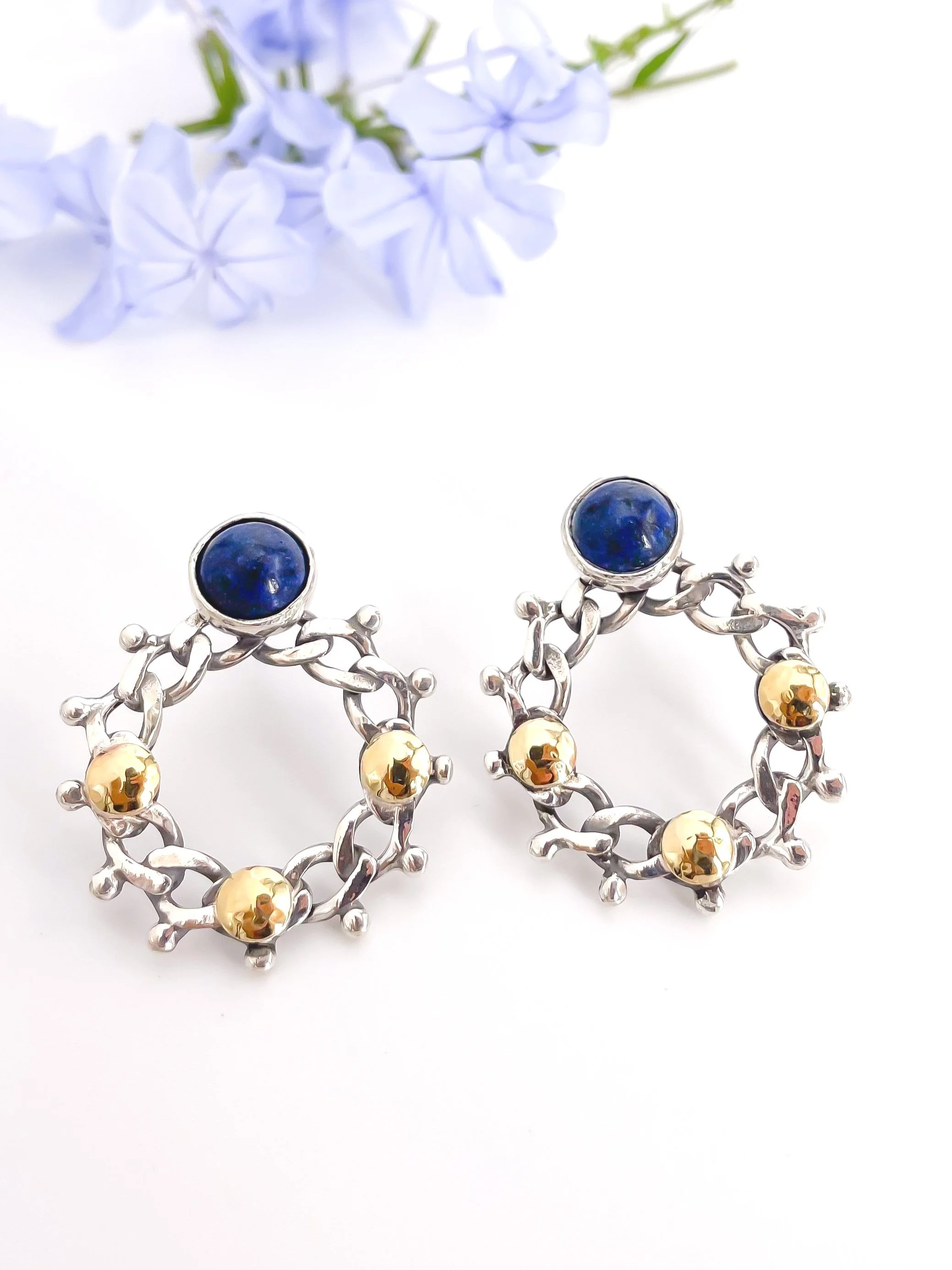 Brincos Kirkos II - Lápis Lazulli