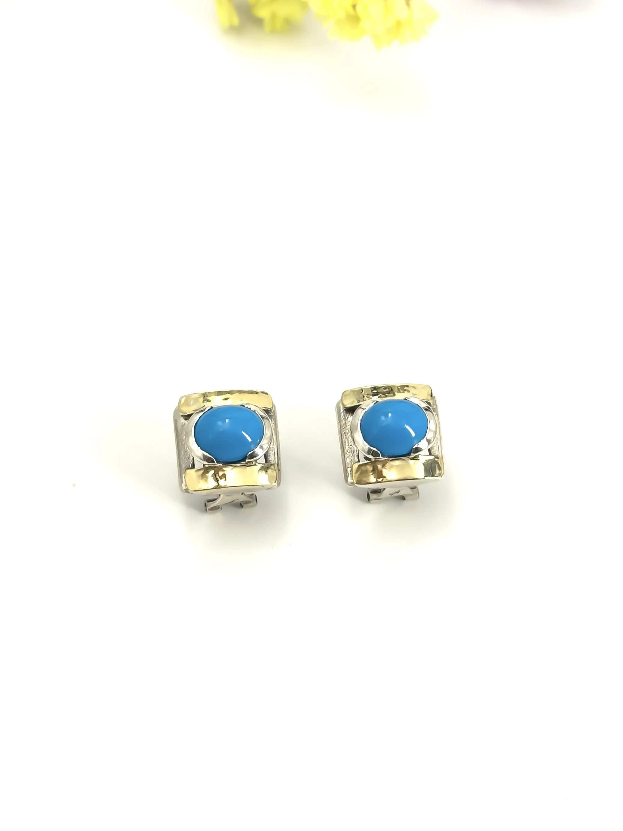Brincos Art Deco - Turquesa