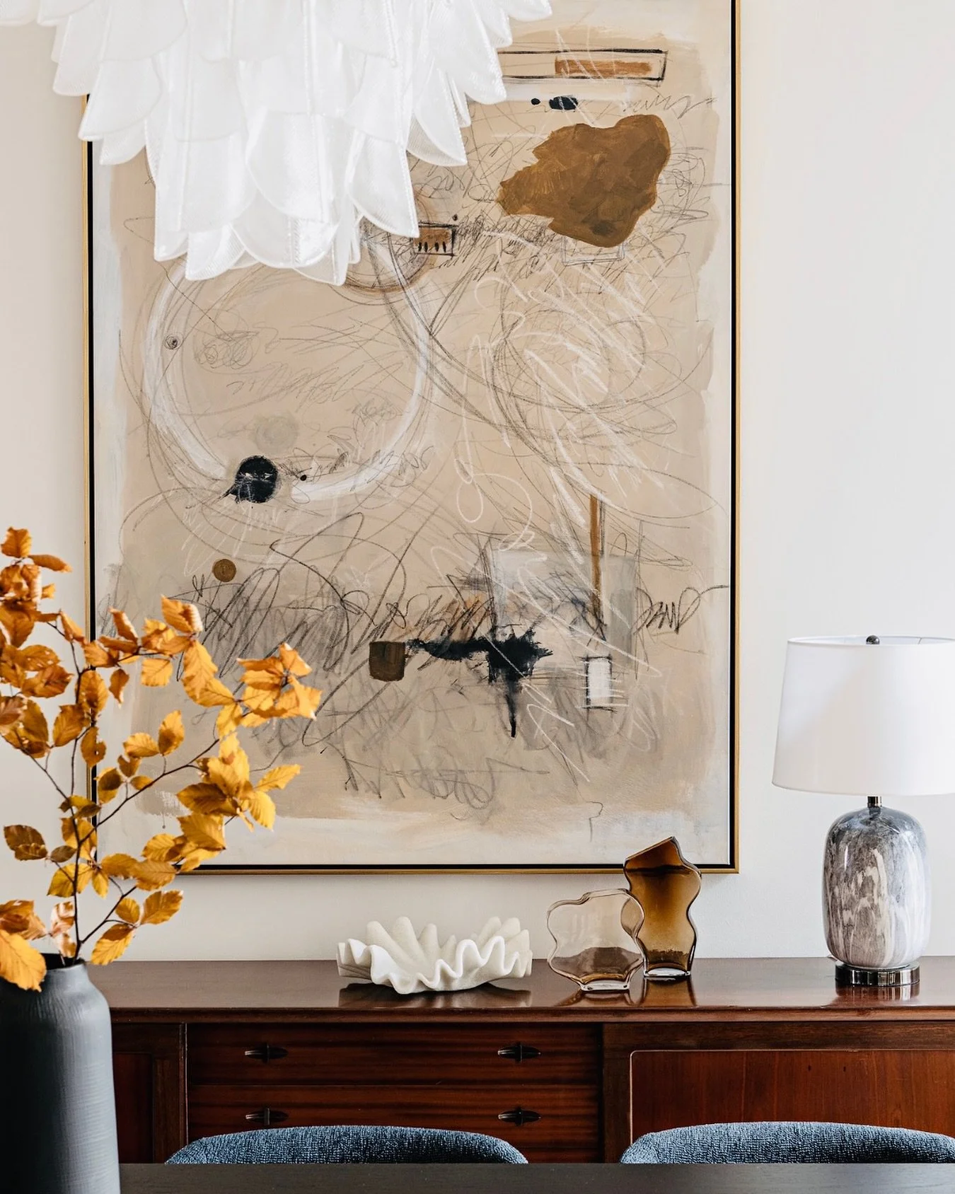 S C A L E

When it comes to art, I am firmly in the &lsquo;go big or go home&rsquo; camp. If it isn&rsquo;t one large piece &ndash; like in this dining room from a few years ago &ndash; then it&rsquo;s smaller pieces grouped together to balance scale