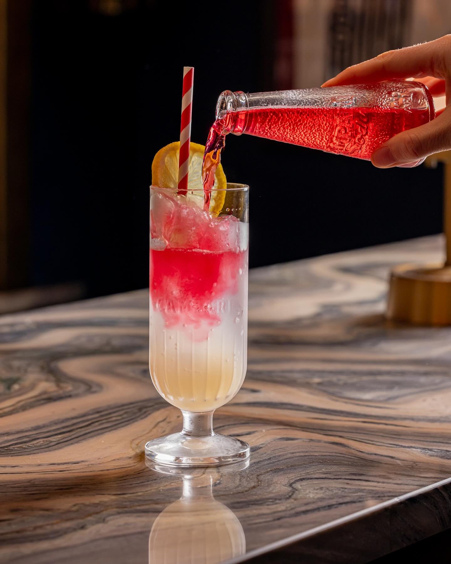 Our cocktail menu seamlessly blends modern techniques with the charm of Italy&rsquo;s rich heritage.

Savour a sip of our Campari Limone via the link in our bio.