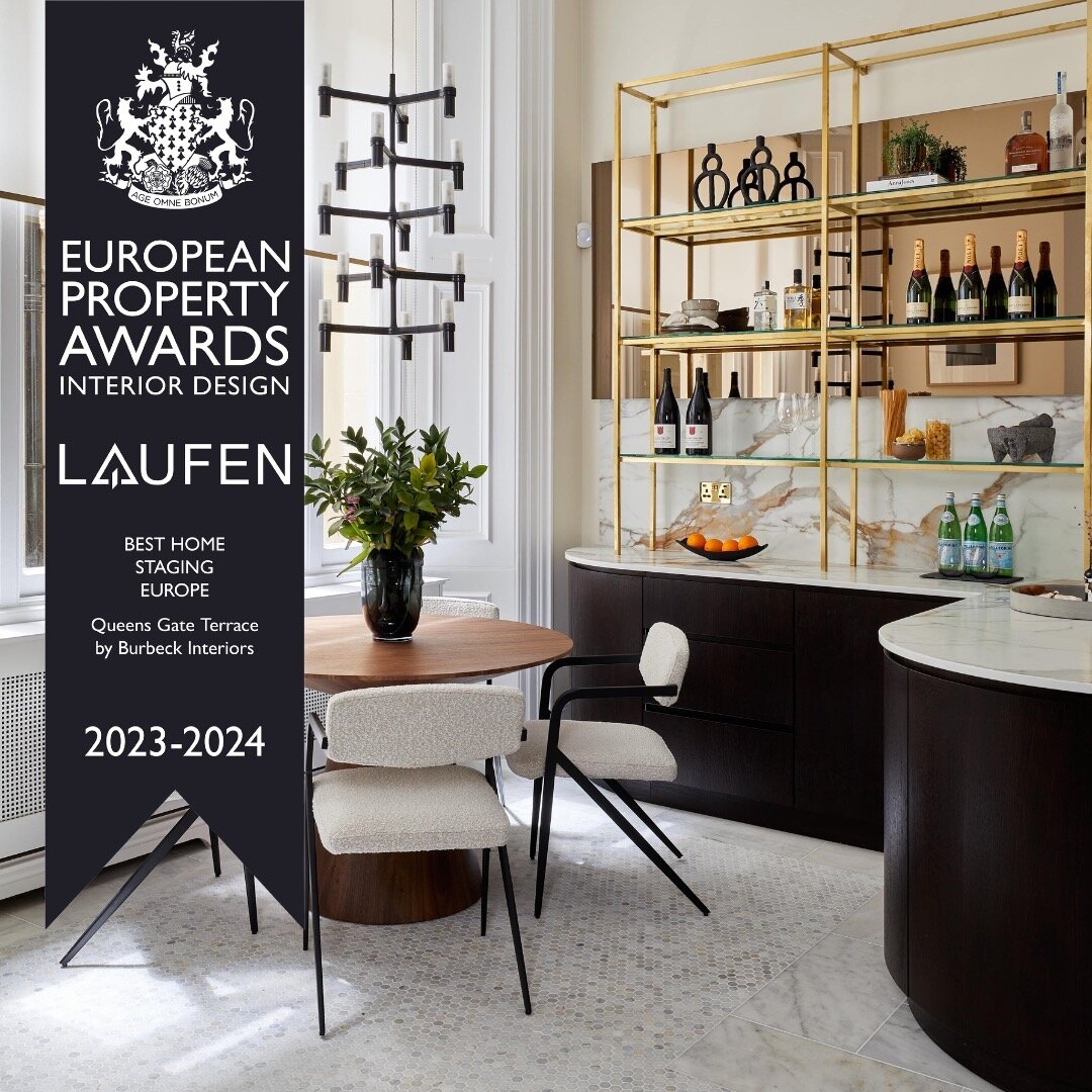 International Property Award winners 2023-2024 - Best Home Staging in Europe for Queens Gate Terrace by Burbeck Interiors 📣

Another award for Burbeck Interiors for the fabulous Queens Gate Terrace project we completed last year.

We are all incredi