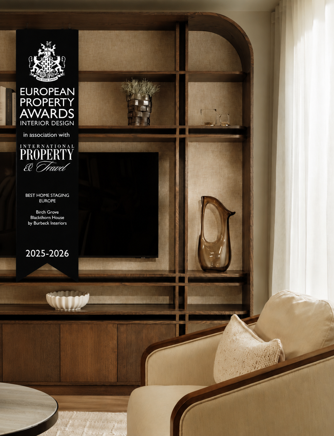 Designed and installed by Burbeck Interiors for London Square, this luxury show home combines bespoke joinery, designer furniture and carefully curated accessories to create an aspirational living environment. The scheme was developed to showcase the