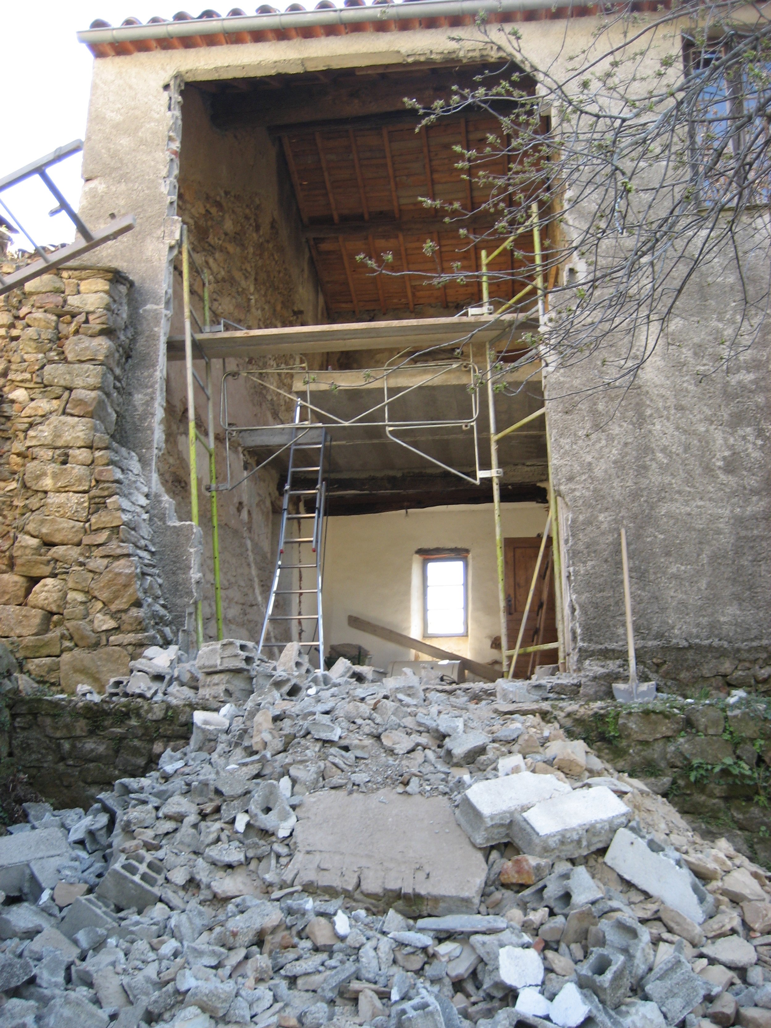 Renovating the back wall