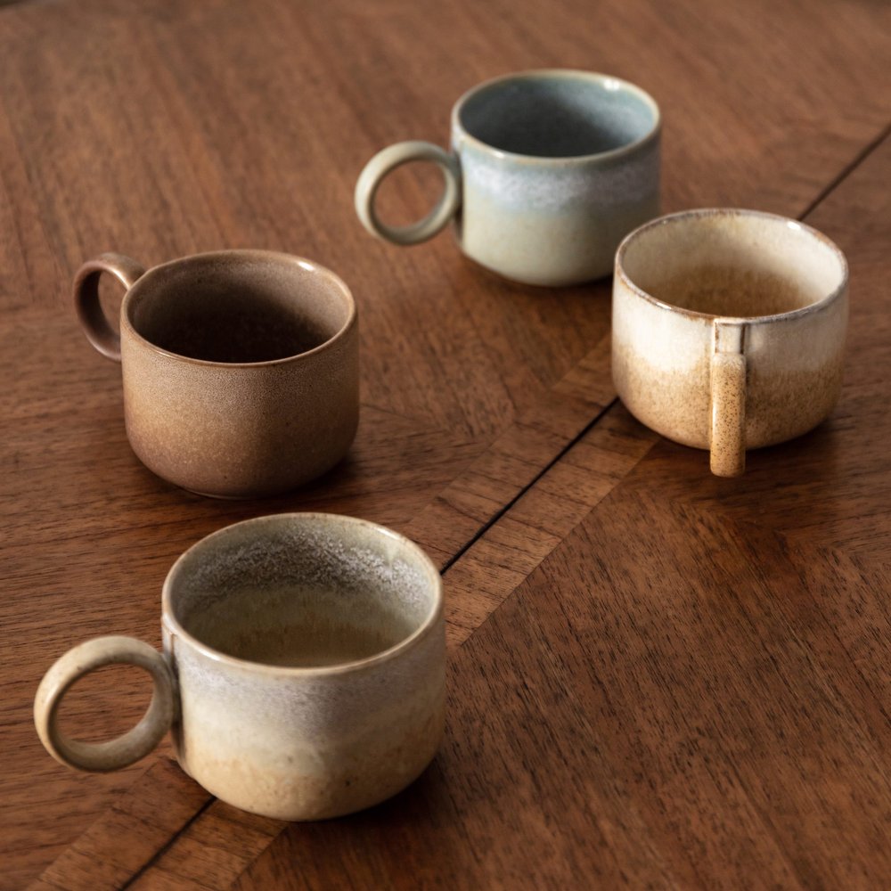 Scandi earthenware glazed mugs — The Edit