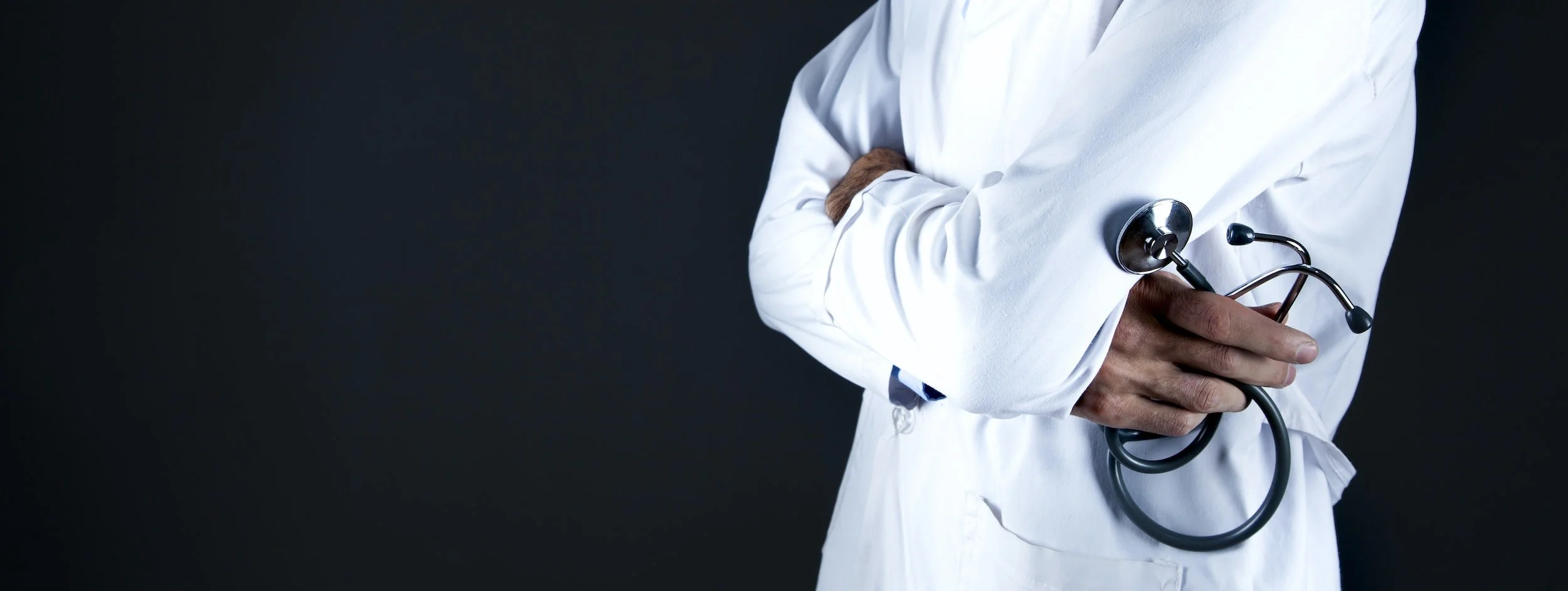 Doctor in a lab coat