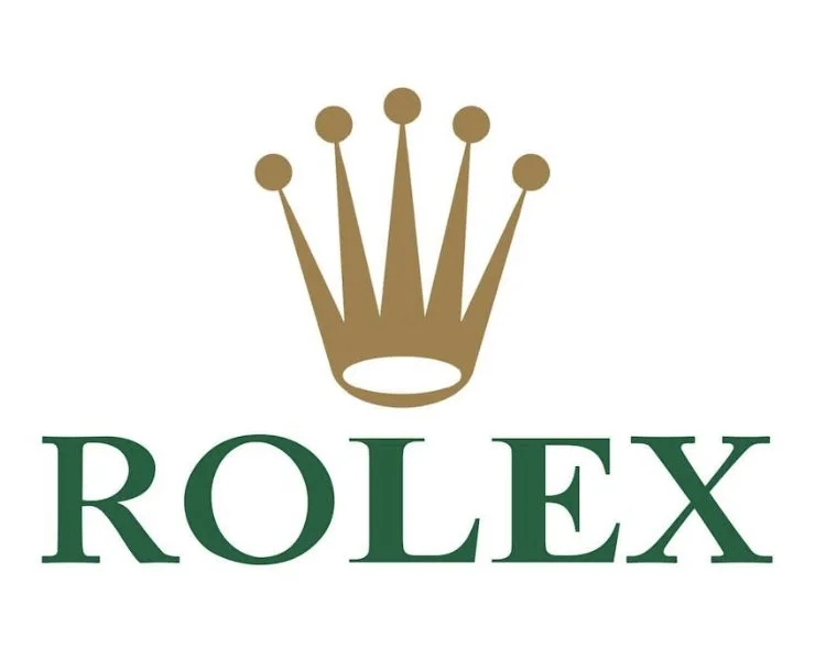 Rolex logo with a gold crown symbol above the brand name in green letters.