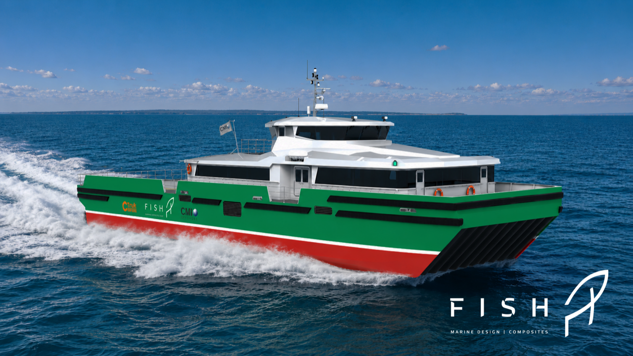 FISH Marine Design | Composites Unveils New 40m SES Crew Transfer Vessel for Offshore Operations&nbsp;&nbsp;