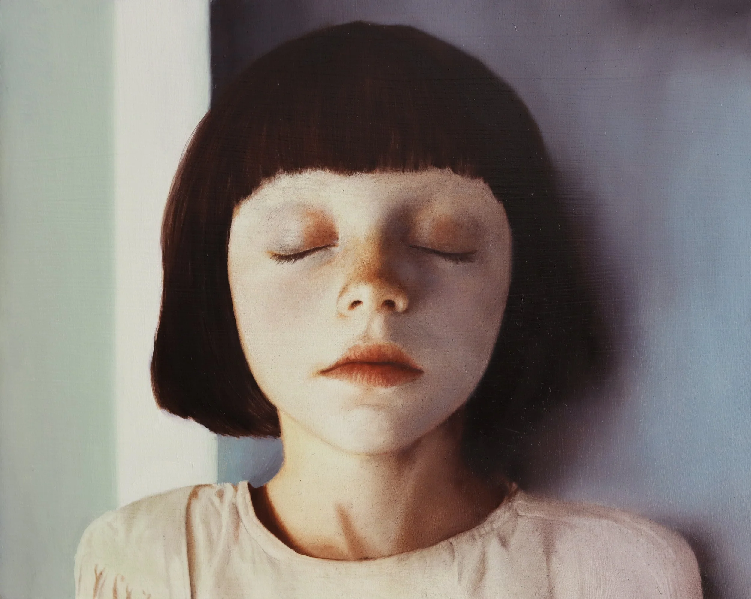 “Behind the sun” (I) oil on wood, 240x300mm, 2025 (private collection)