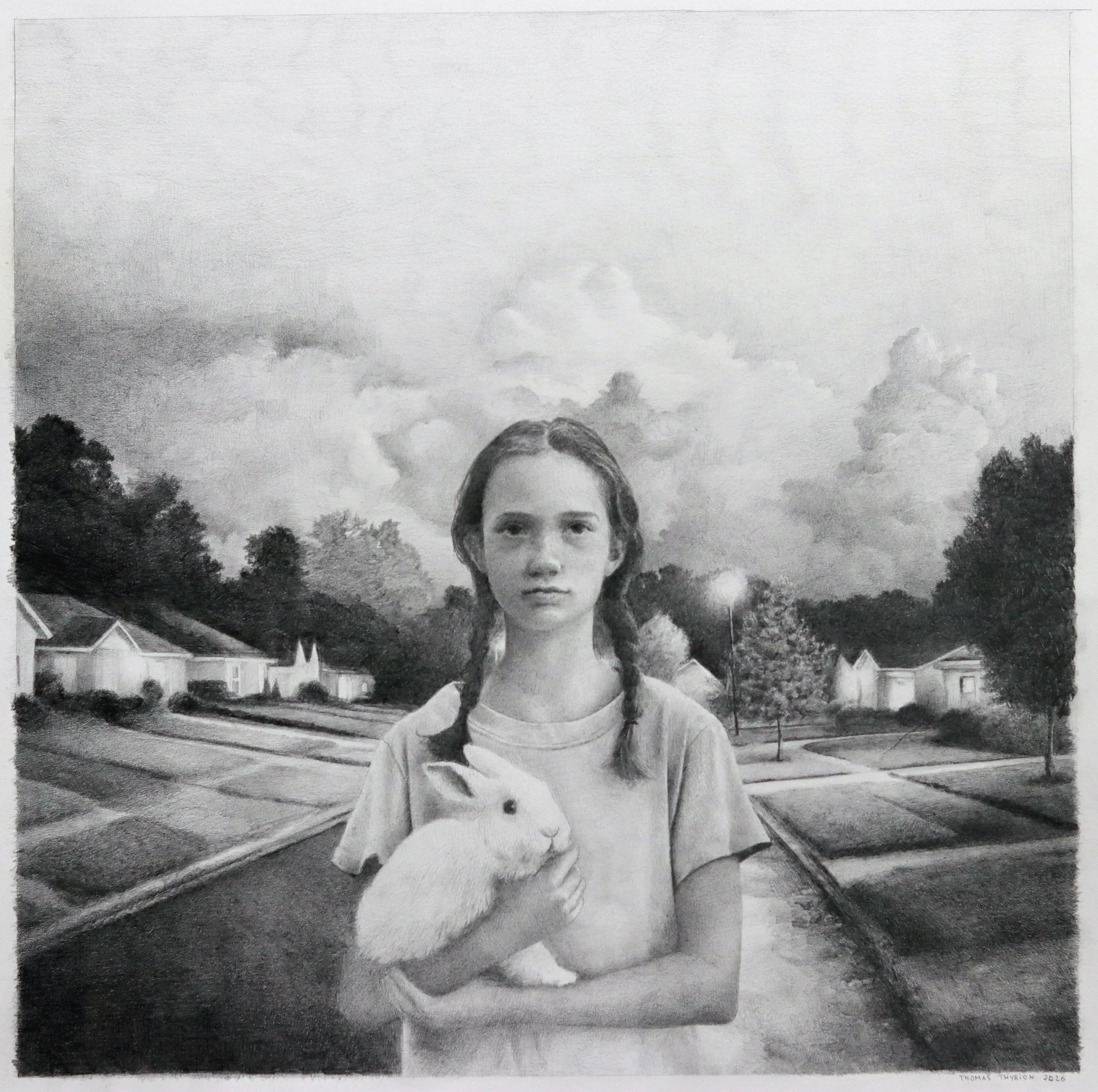 Pencil study on paper, 332x300mm, 2026