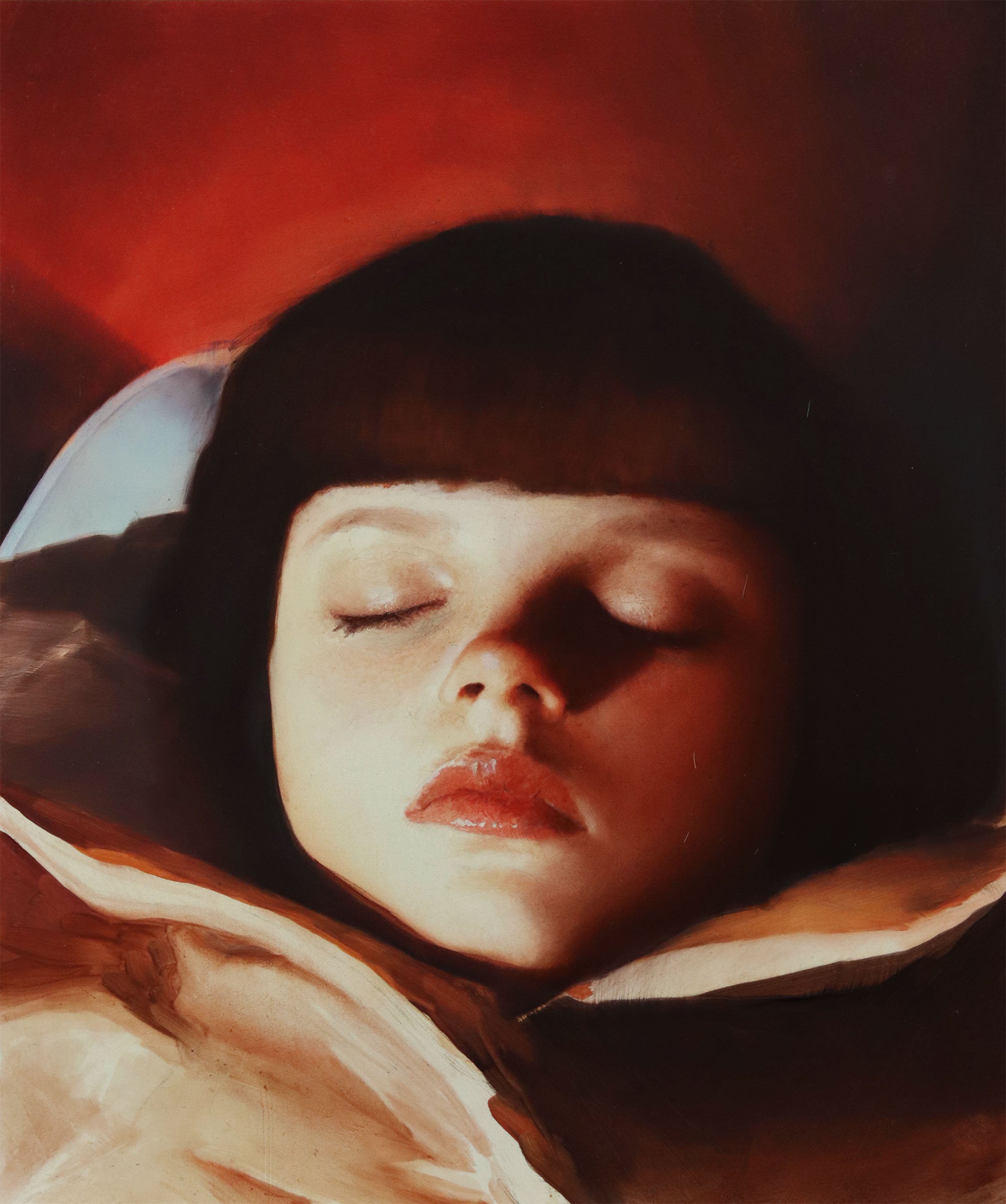 « The traveler » oil on cardboard paper, 295x240mm, 2025