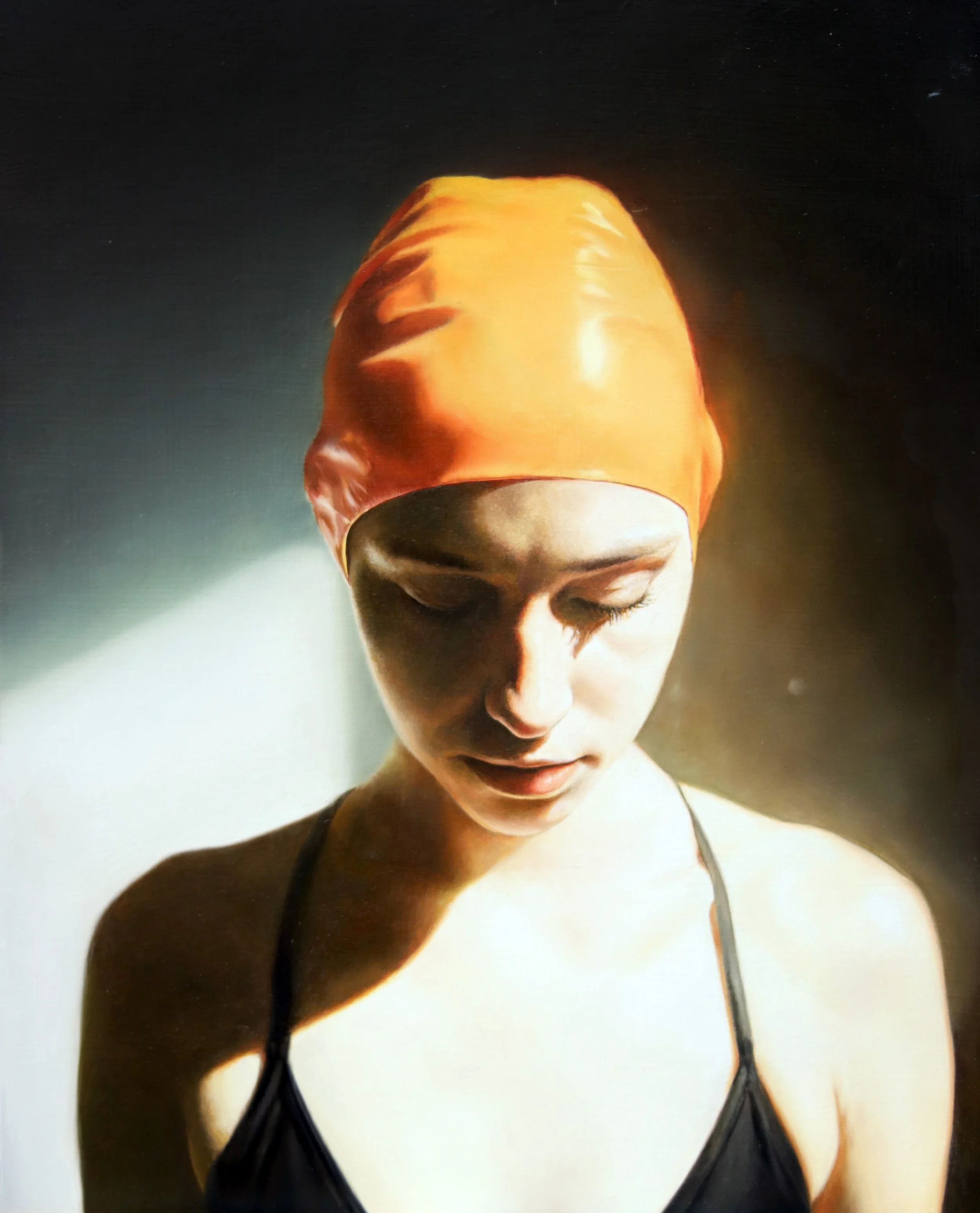 ""Behind the Sun V", oil on wood, 335x273mm, 2026