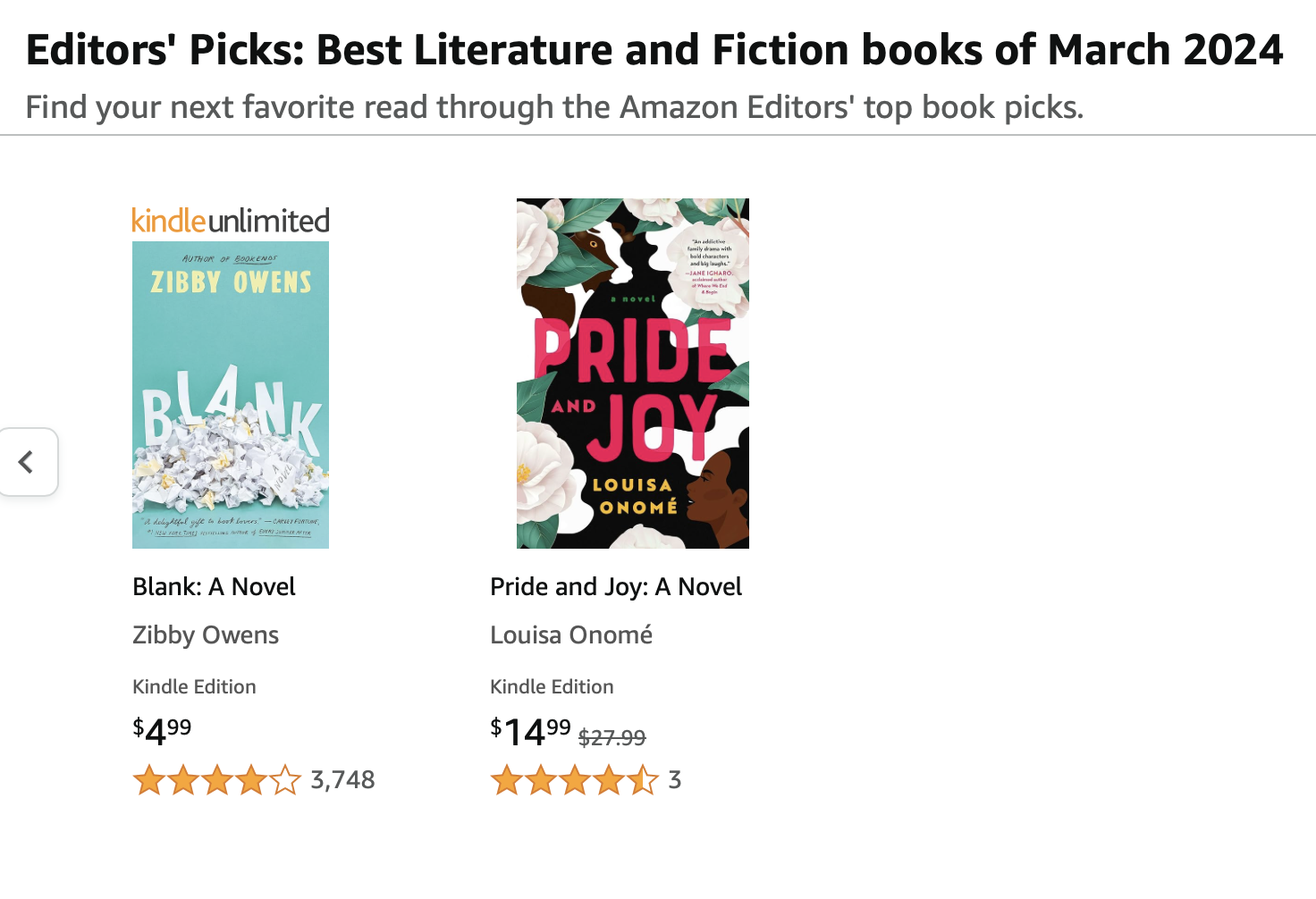 Amazon Editors’ Pick