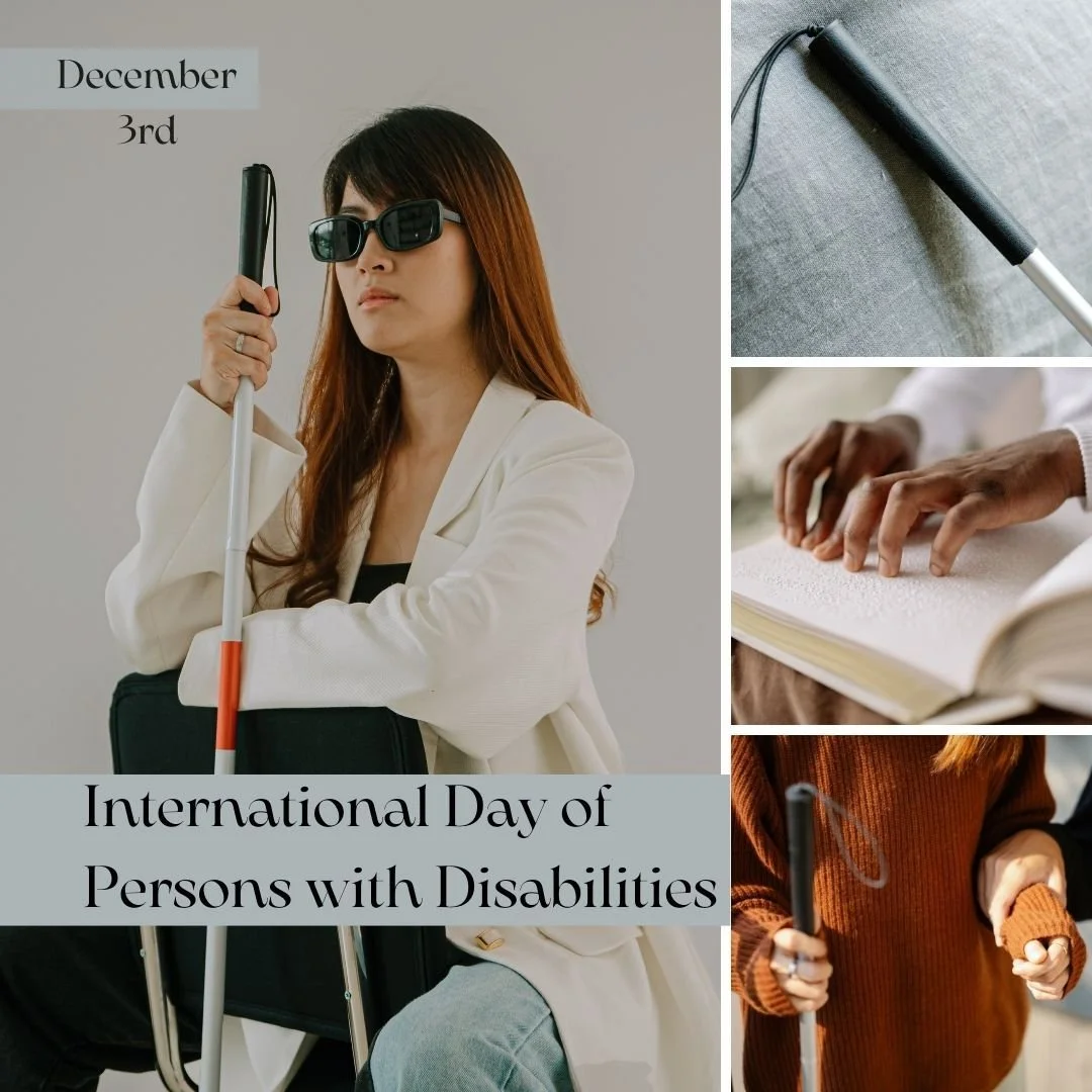 On this day I'm focusing on individuals with vision issues since I personally can relate and have partnered with others with vision issues.

Even though there are ups and downs...good days and bad days...rest when you need to and keep going. Life wil