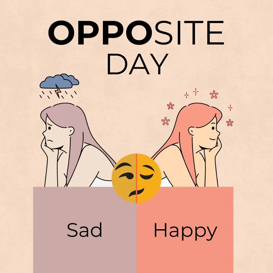 Today&rsquo;s Opposite Day! So instead of keeping everything bottled up&hellip; we&rsquo;re talking it out 💬✨

Because the opposite of struggling in silence is reaching out for support &mdash; and that&rsquo;s always worth celebrating. 💚

#Opposite