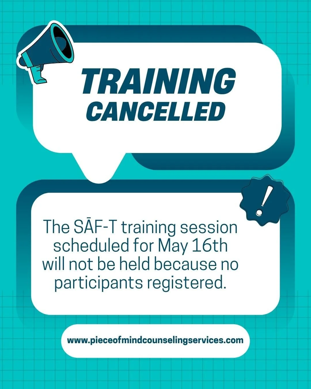 If you are interested in future sessions, please let us know so we can notify you of future trainings.

Or if you would like to set up a training, please contact me to discuss availability.