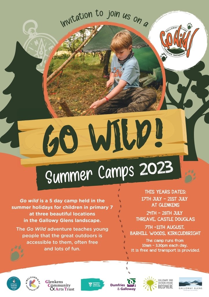 Galloway Glens ‘Go Wild’ Outdoor Summer Camps are now open for public bookings