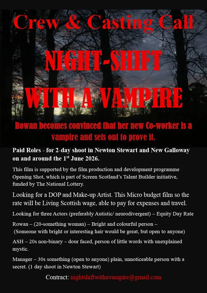 Crew and casting call for local short film