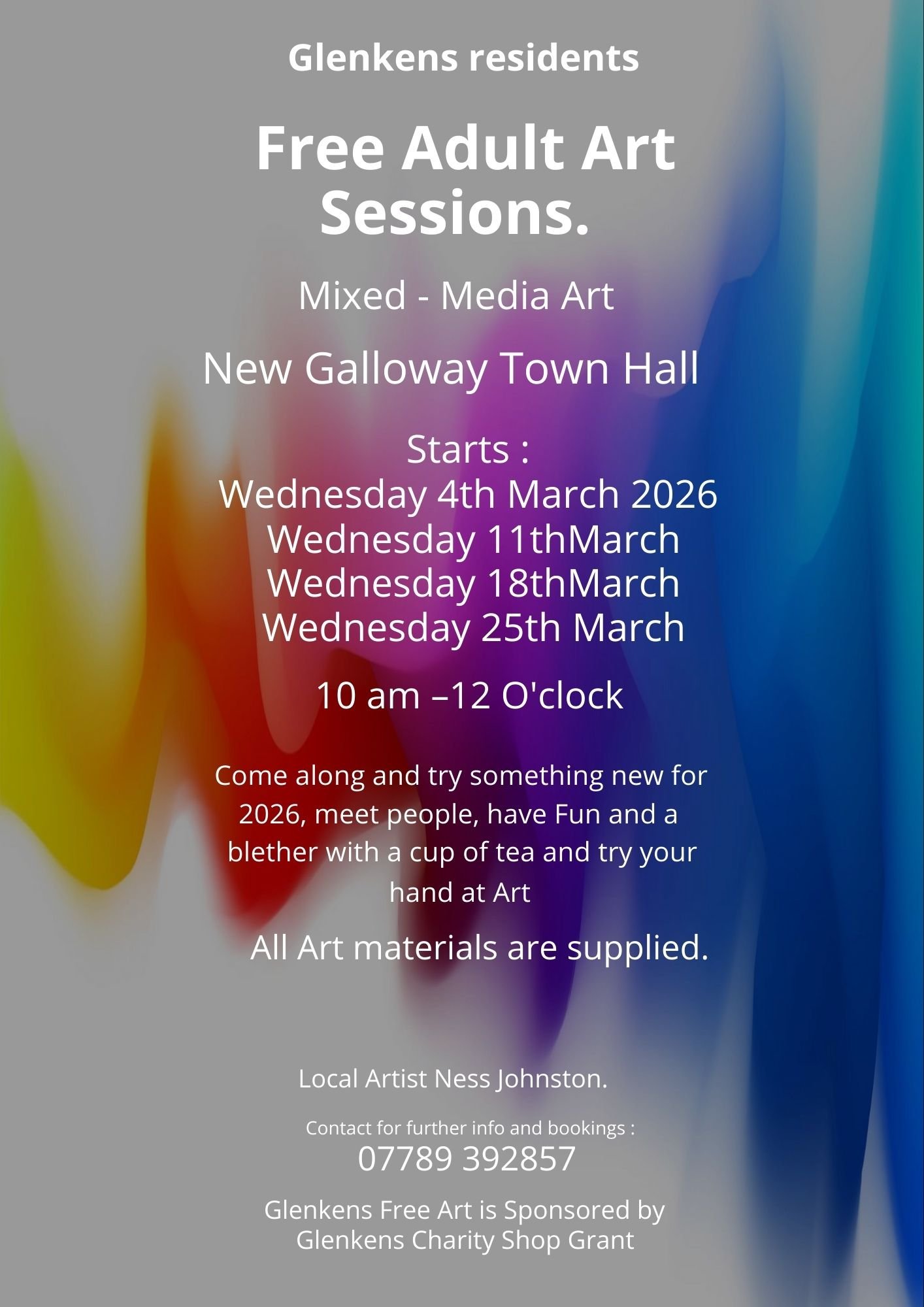 Glenkens Hub - Free Adult Art Sessions