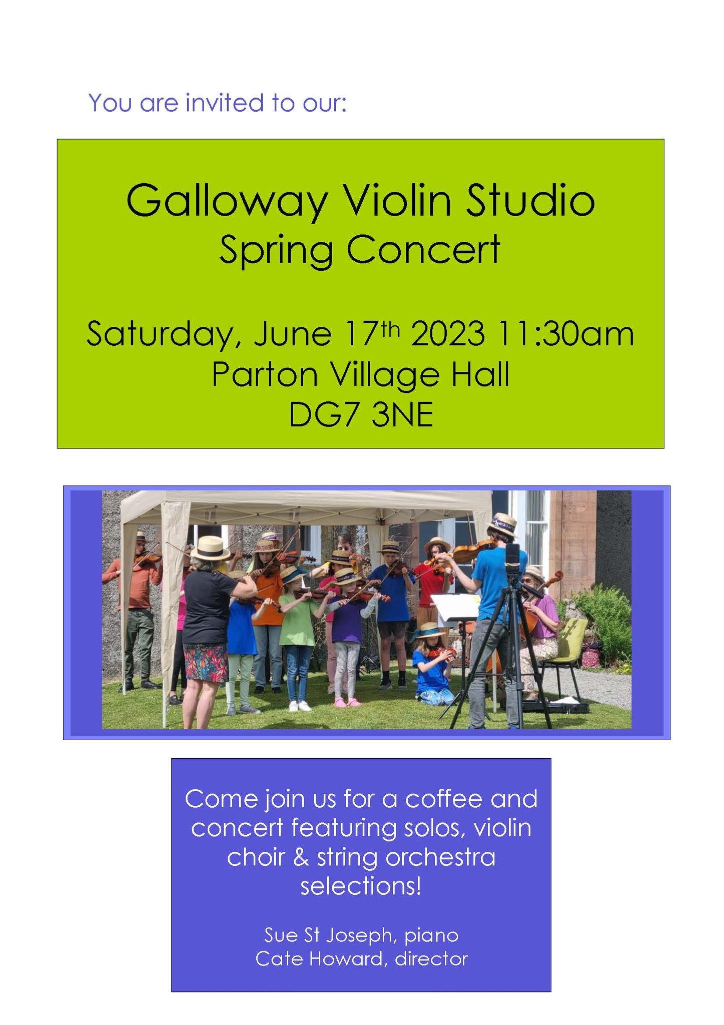 Galloway Violin Studio Spring Concert