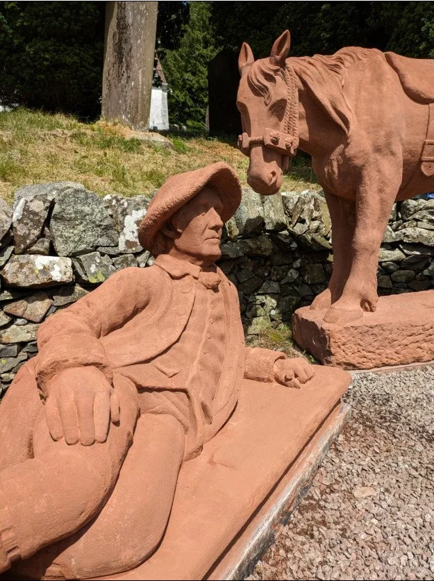 Sculpture of Old Mortality in Balmaclellan