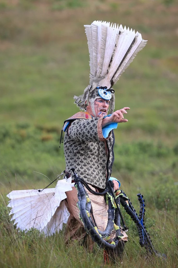 Alex Rigg embodies a wind spirit