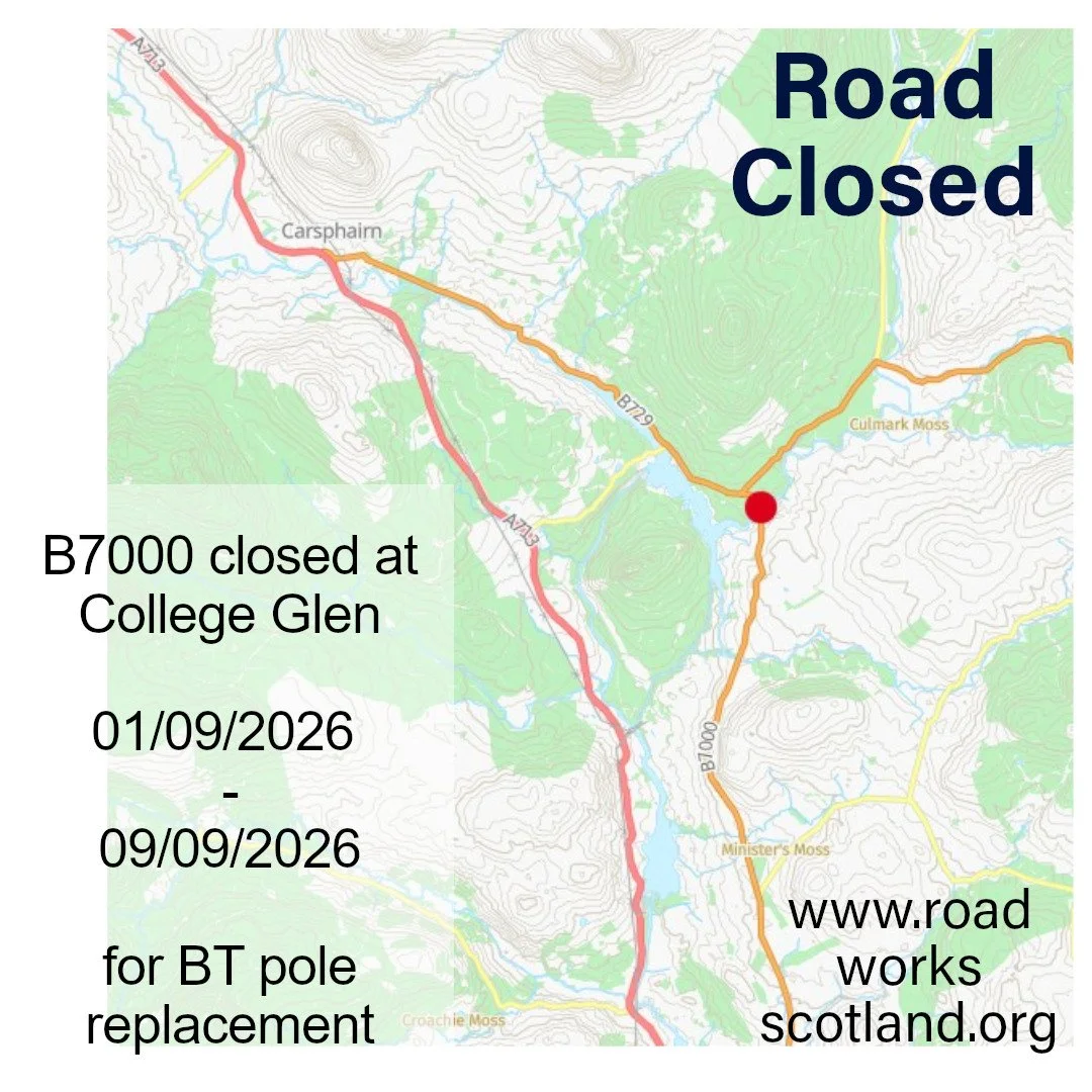B7000 closed 1st-9th August