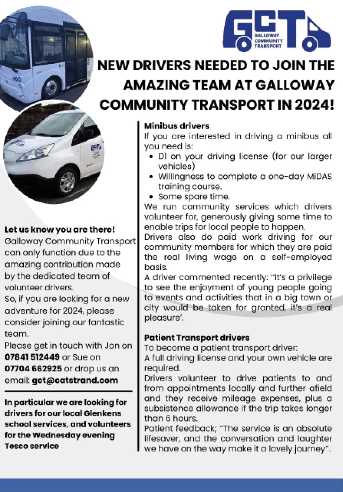 Fancy becoming a community bus driver?