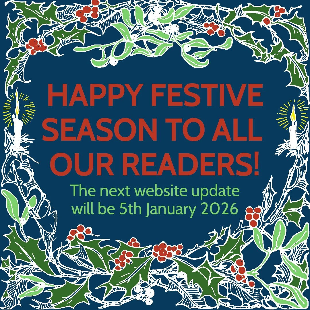 Next website update 5th Jan 2026