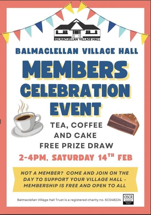 Balmaclellan Village Hall members' celebration event